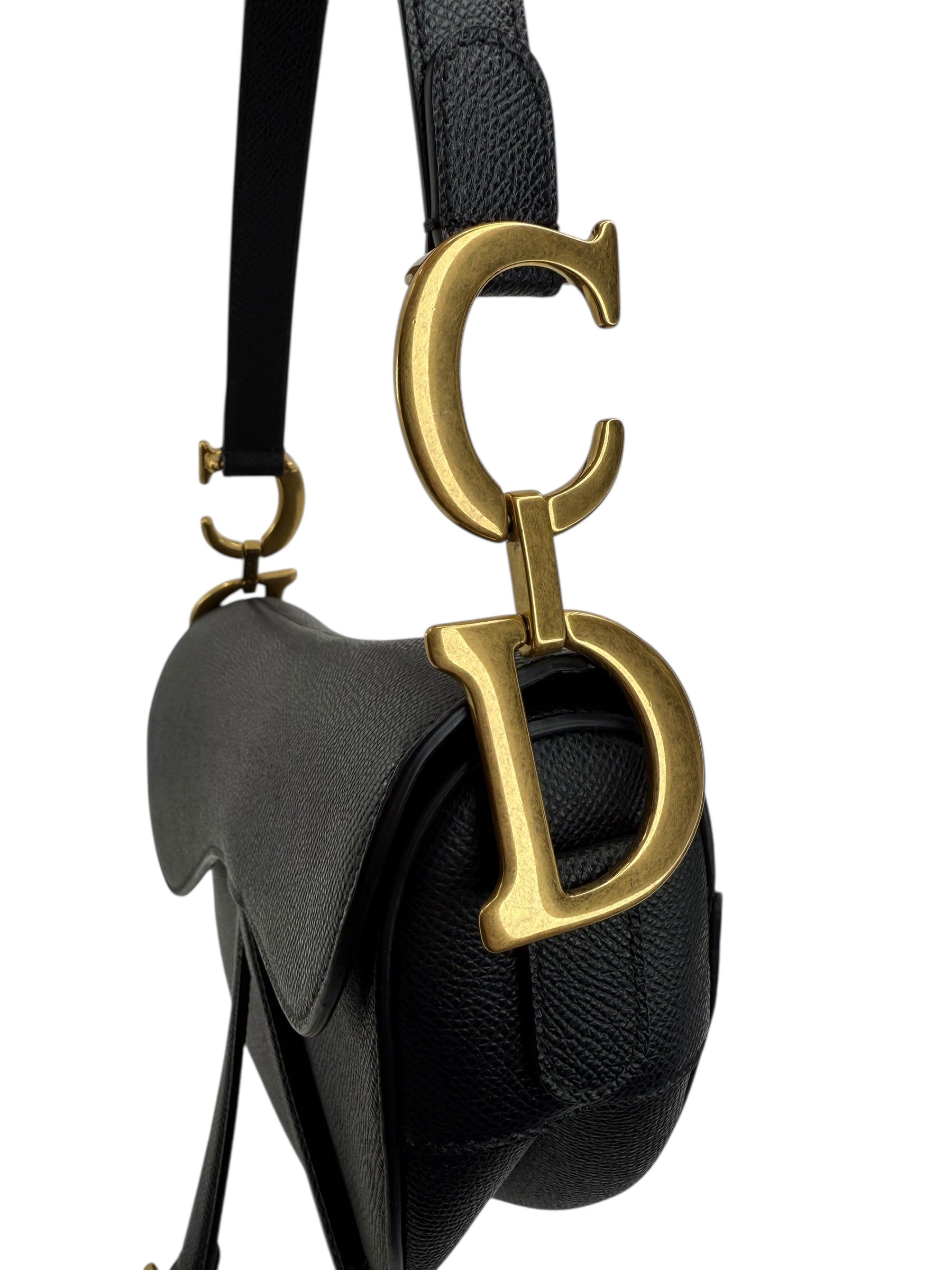 Dior Medium Grained Calfskin Saddle W/Strap