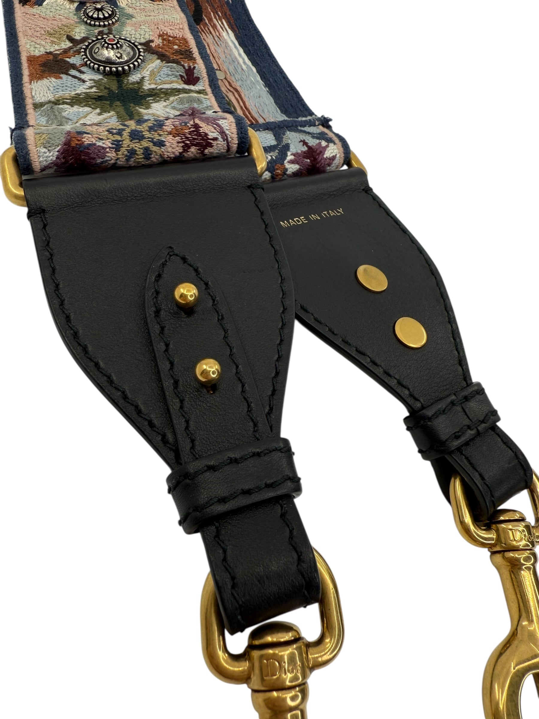 Dior Medium Grained Calfskin Saddle W/Strap