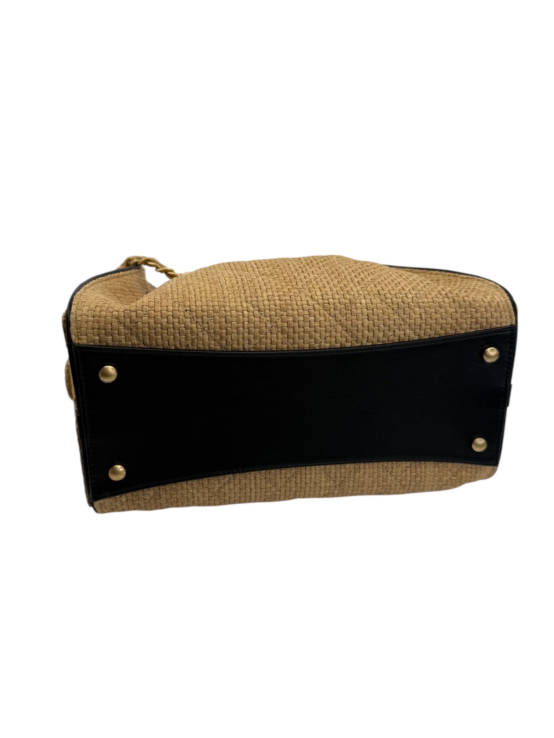 Chanel 25 Small Raffia Hobo