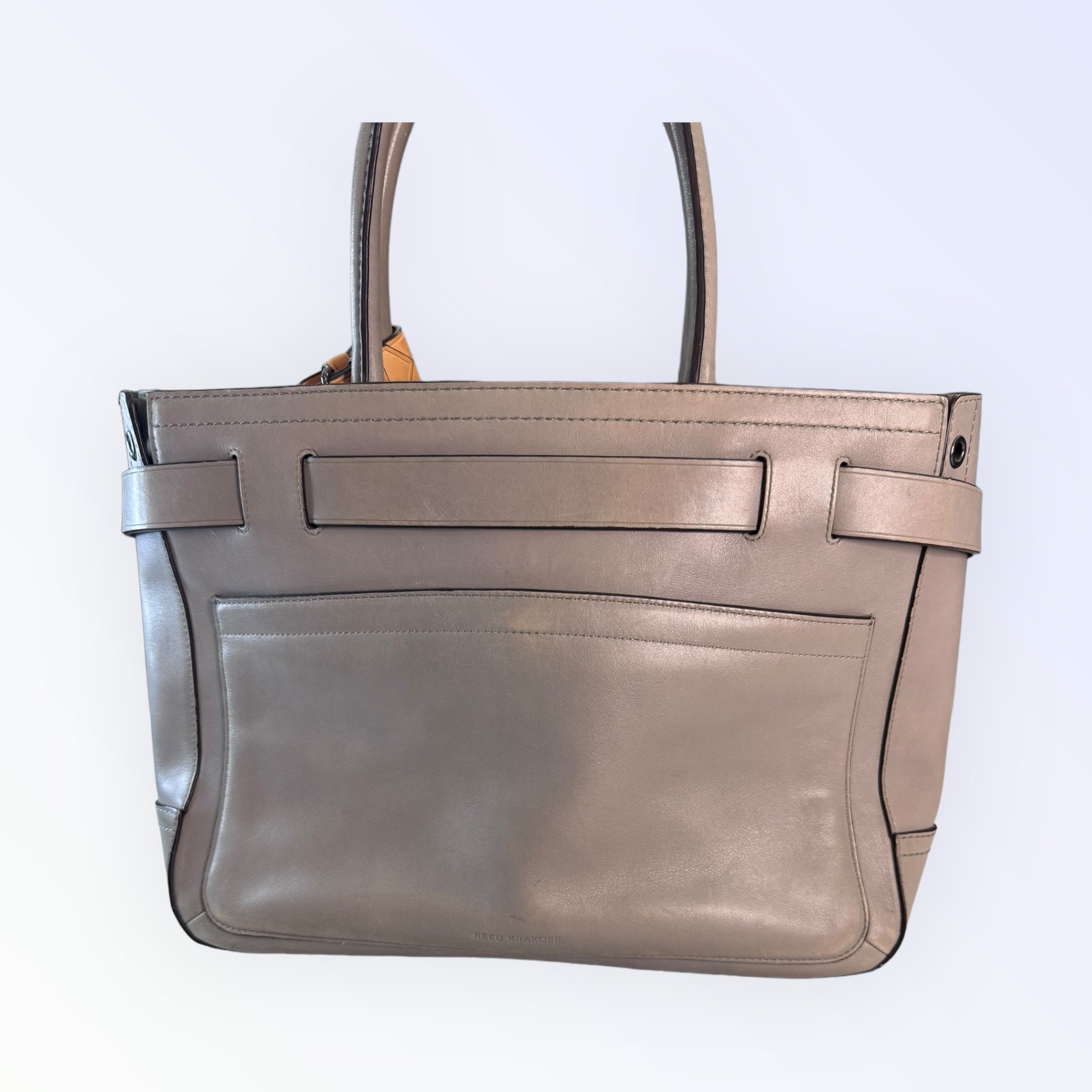 Reed Krakoff shops genuine leather cut bag