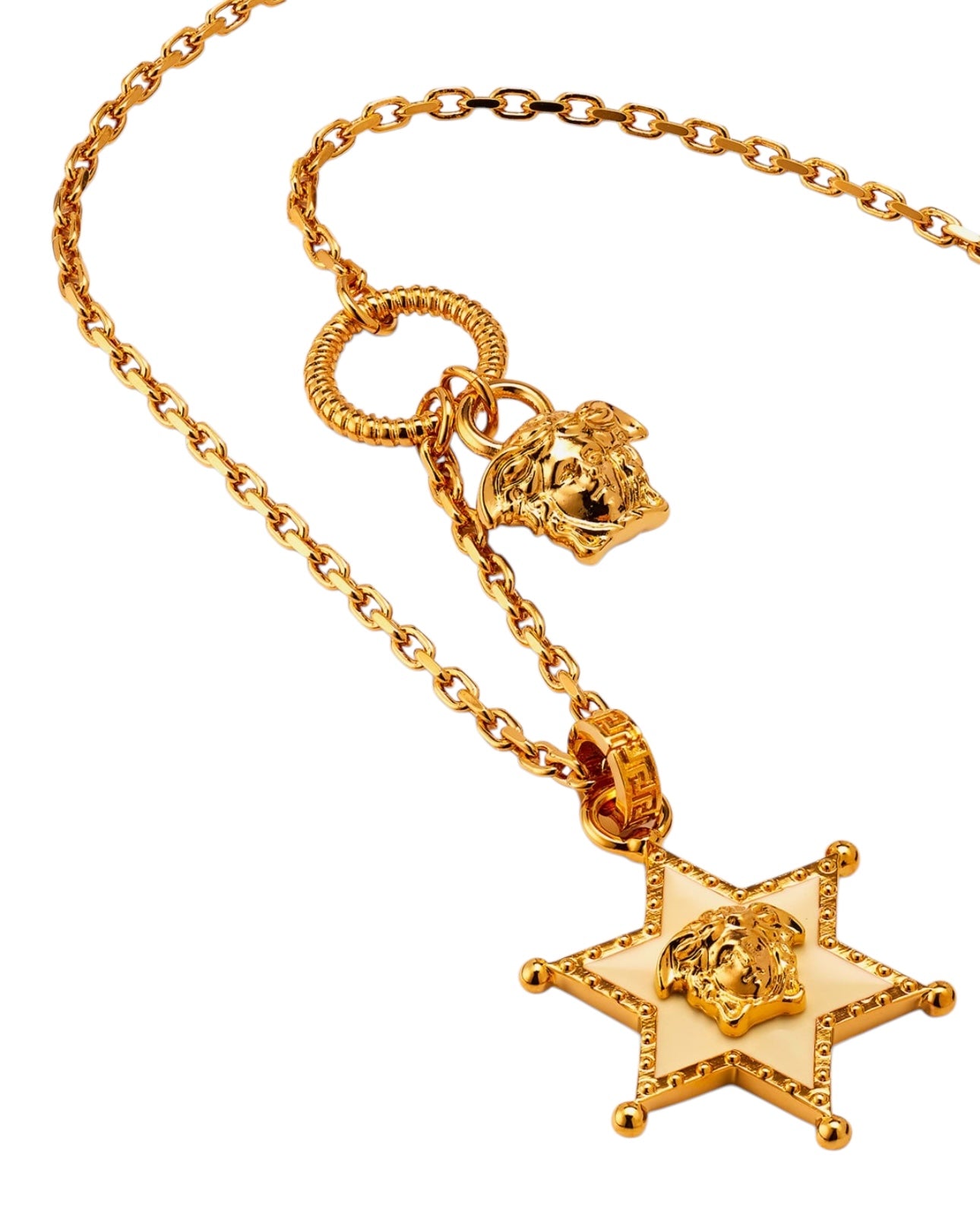 Versace Sheriff Star Pendant Necklace