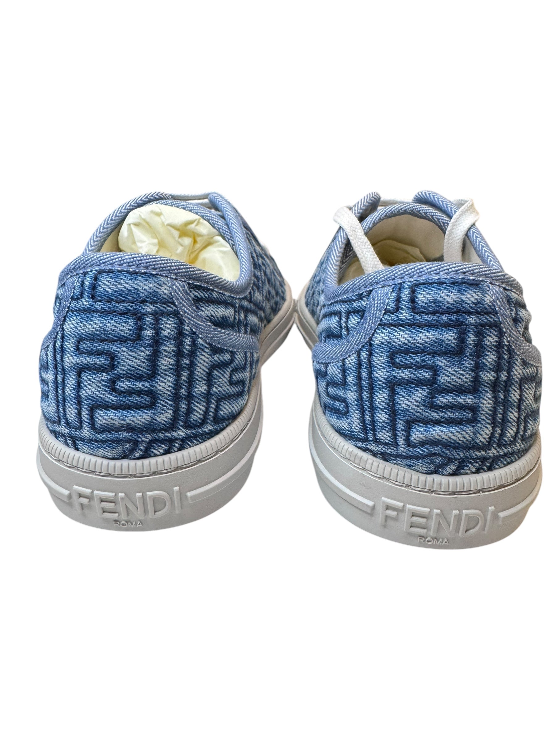 Fendi Domino Denim Sneakers (37.5/7.5)