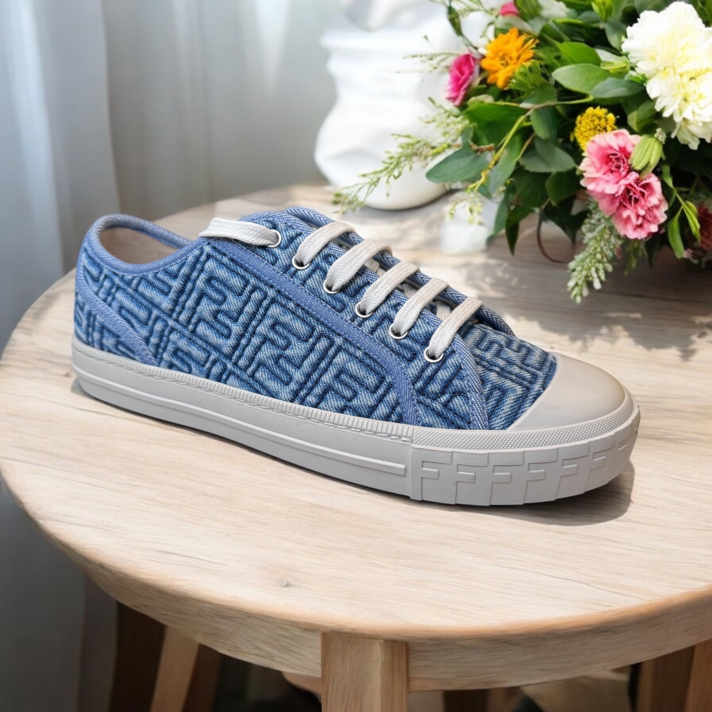 FENDI パンプス ブルー　37 1/2 FENDI パンプス ブルー 37 1/2