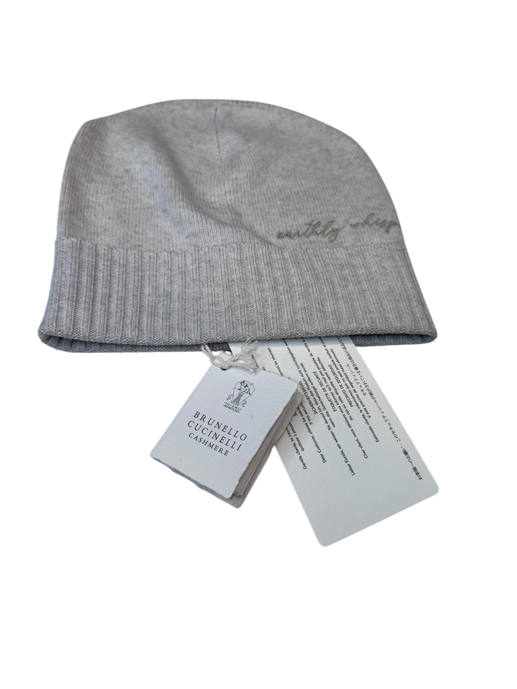 Brunello Cucinelli Embroidered Beanie | The Little Purse
