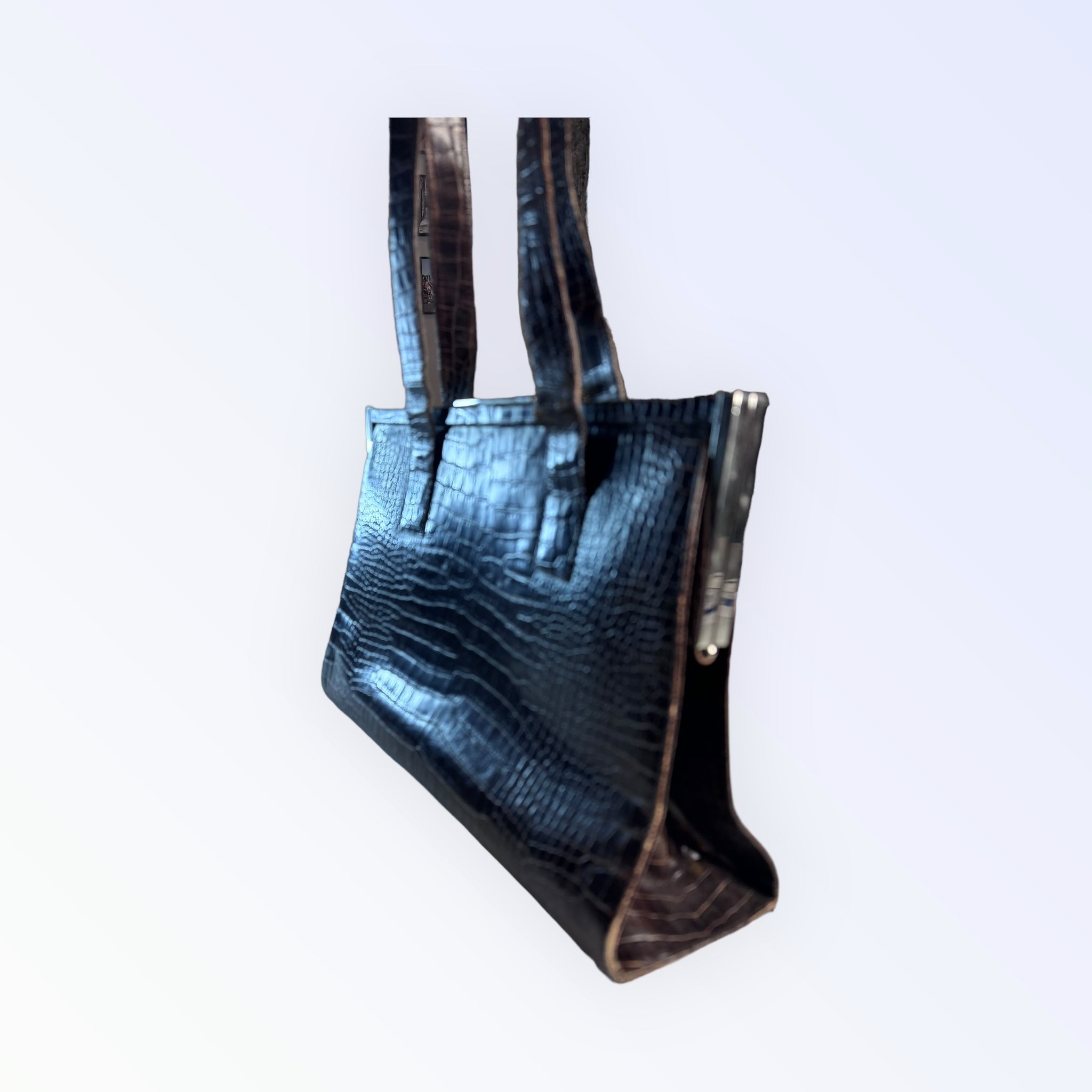 Pollini Crocodile Handbag