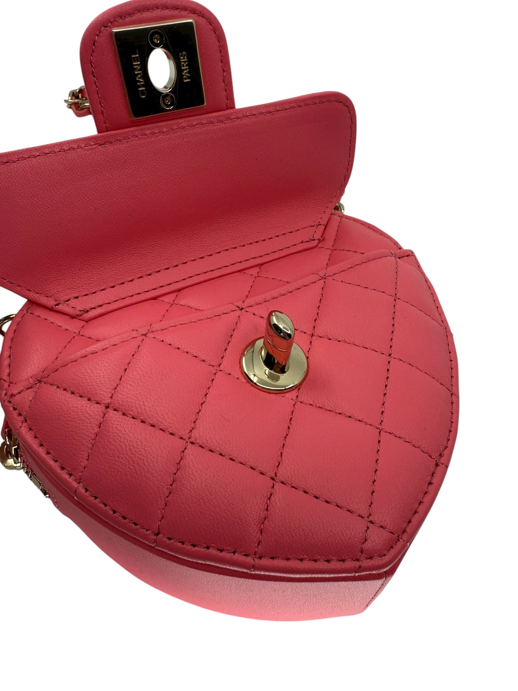 Chanel CC In Love Heart Clutch