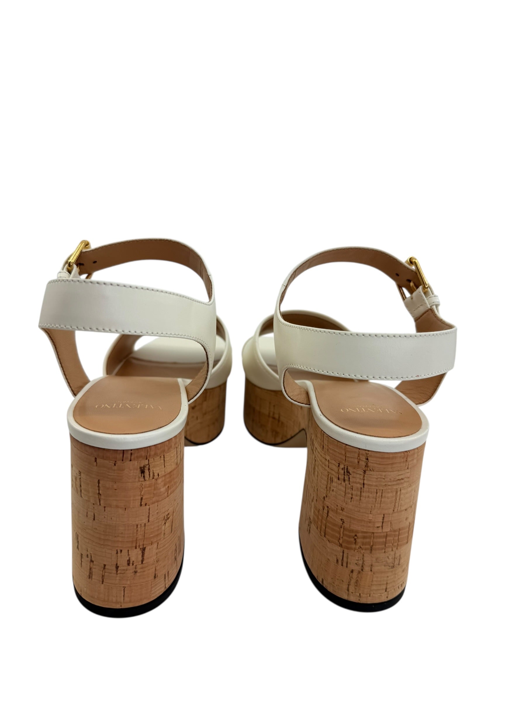 Valentino Platform V-Logo Sandals (41/11)
