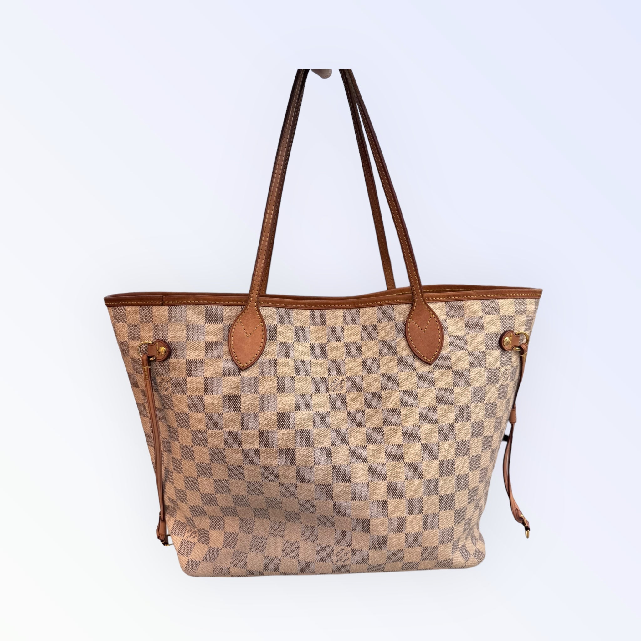 Louis Vuitton Damier Azur Canvas Neverfull MM Bag