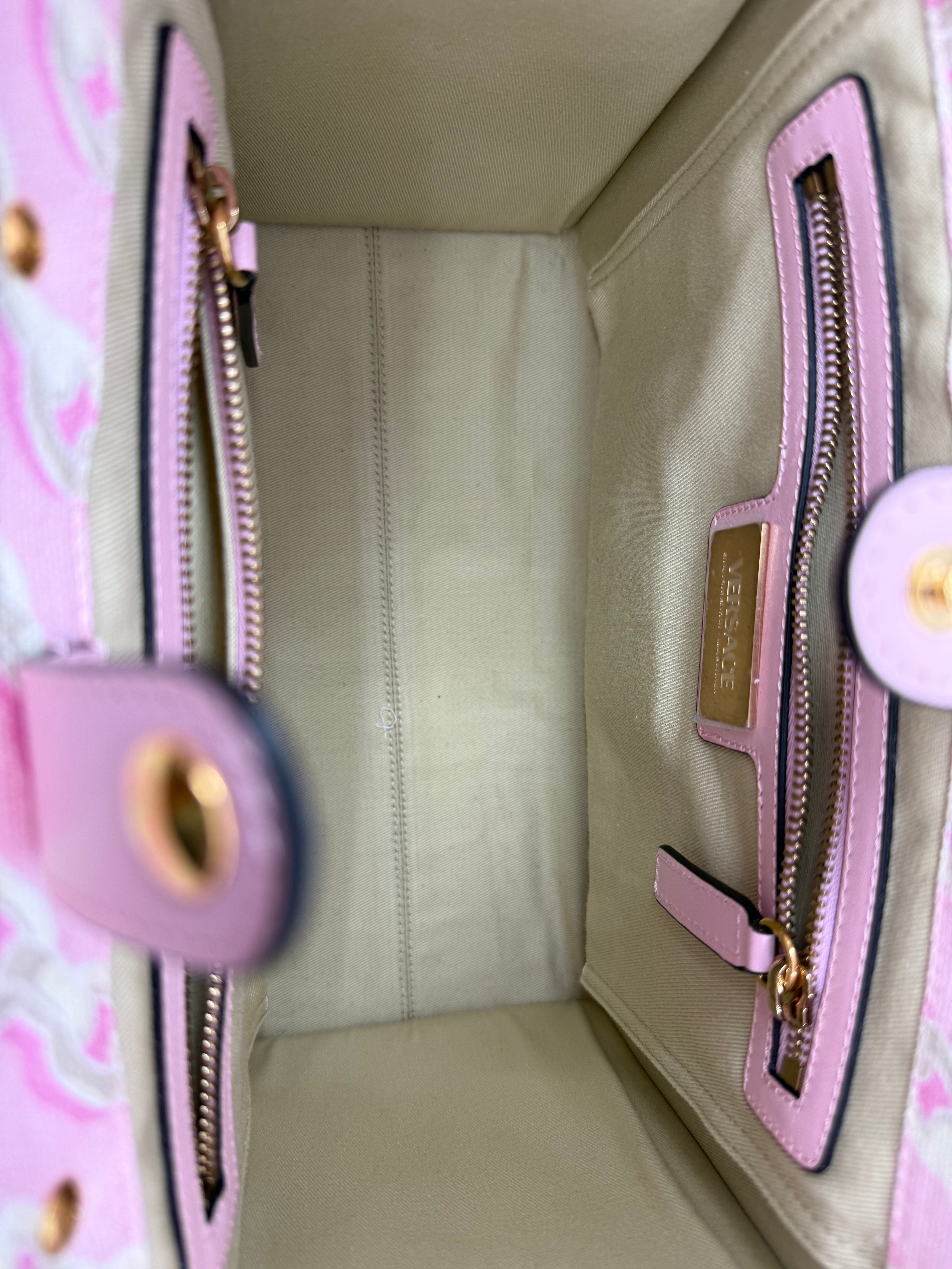 Versace La Medusa Canvas Tote