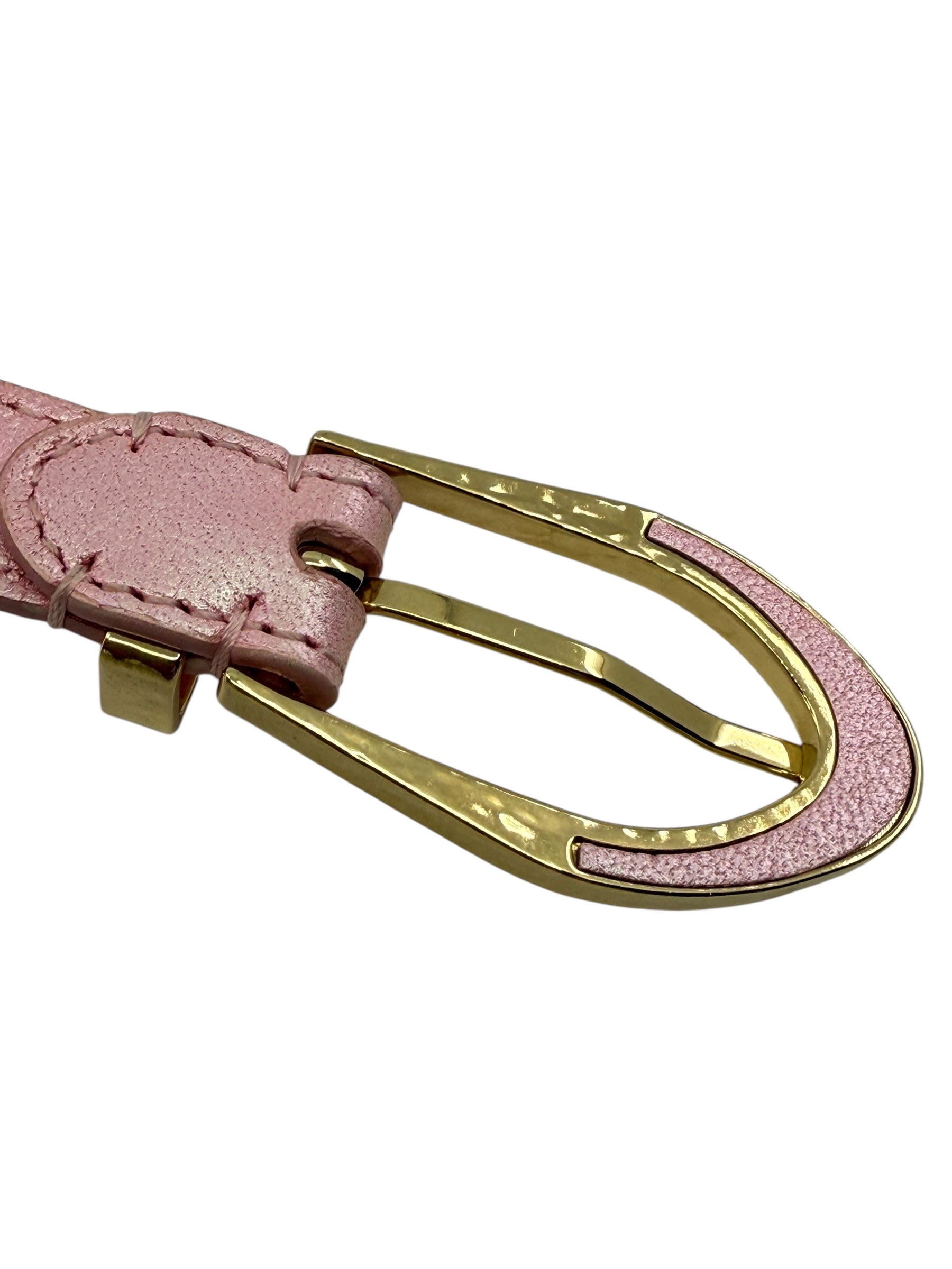 Chanel Iridescent Pink Pearl Belt (M/95)