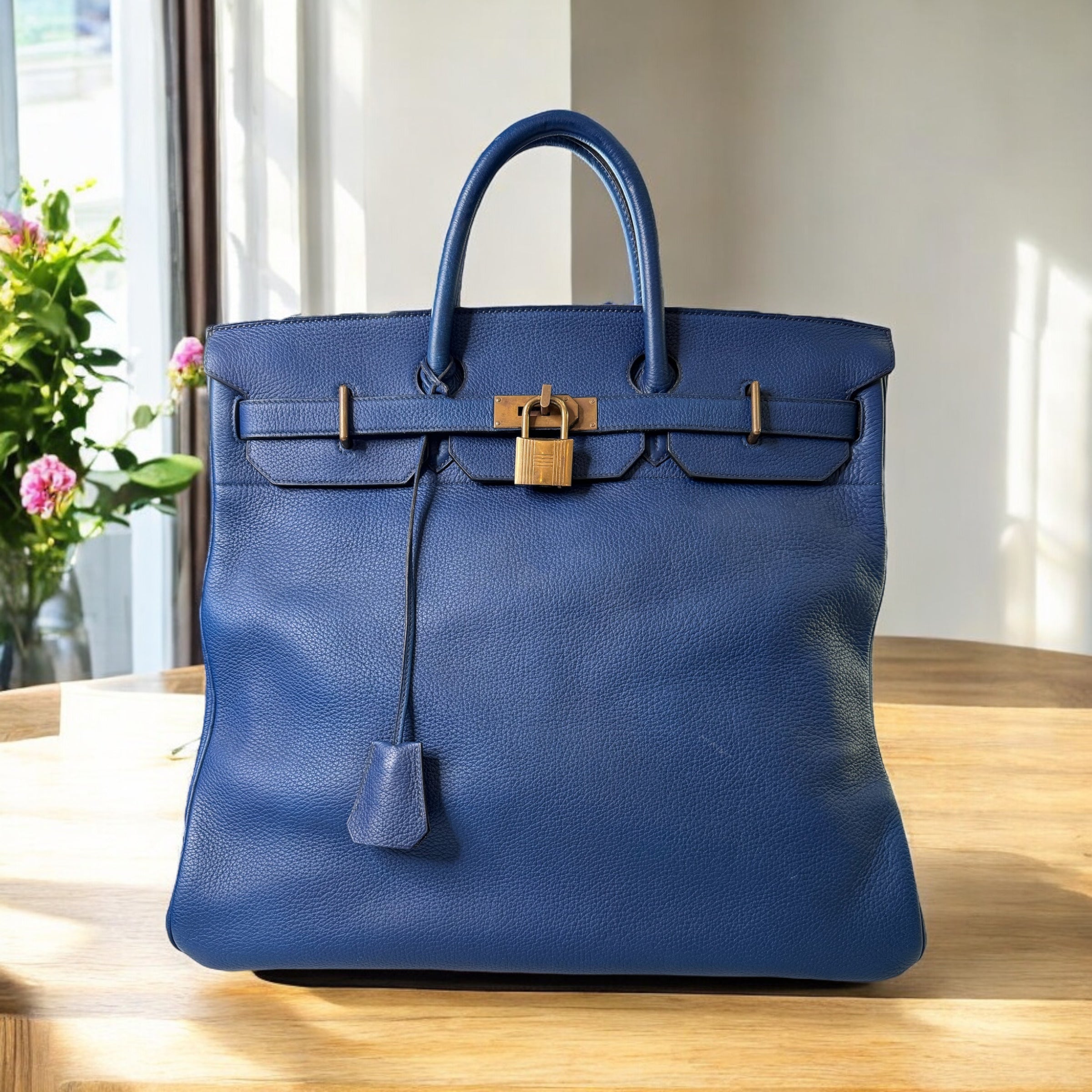 Hermes HAC Birkin 45 Clemence Leather