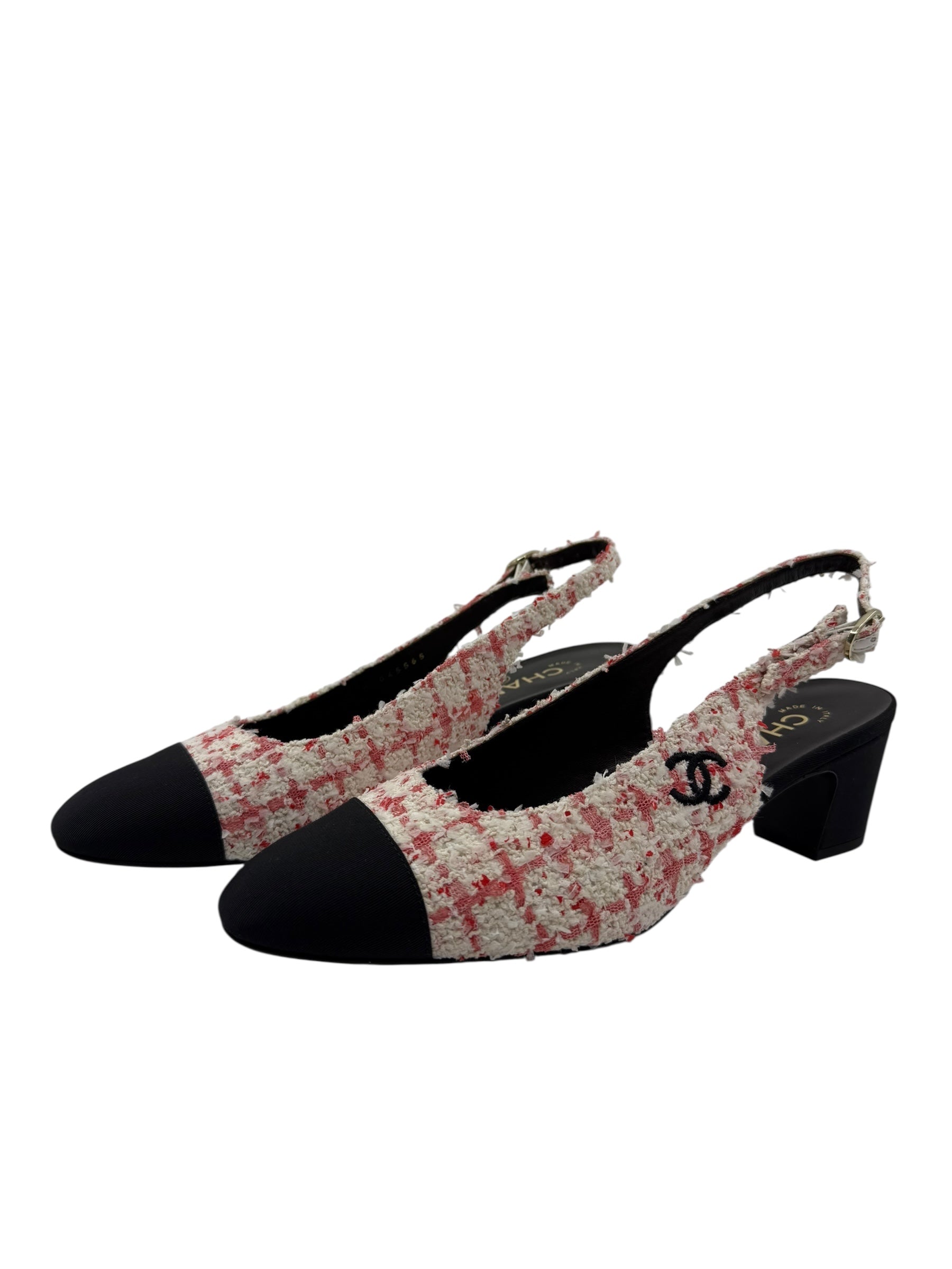 Chanel Tweed Slingbacks (38/8)