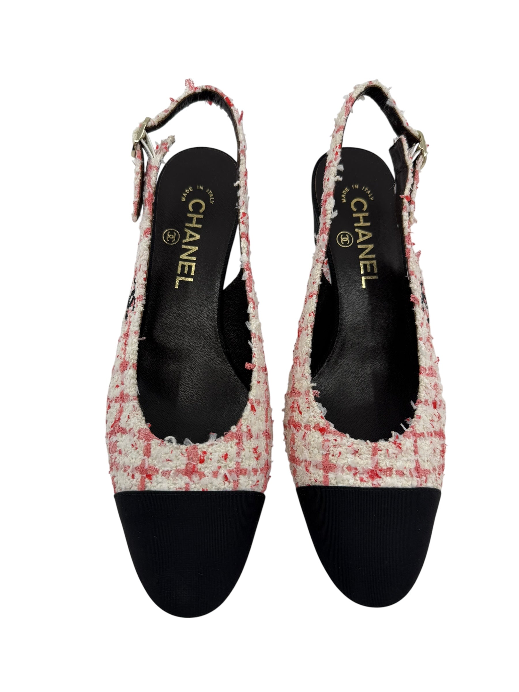 Chanel Tweed Slingbacks (38/8)
