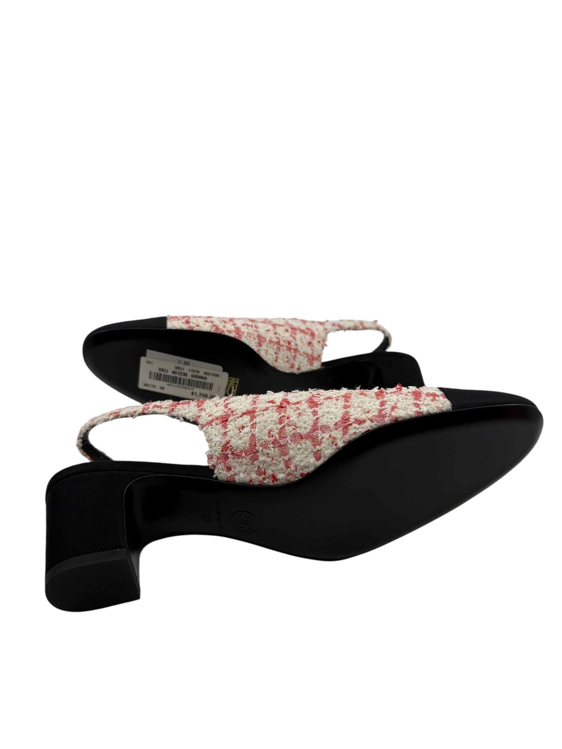 Chanel Tweed Slingbacks (38/8)