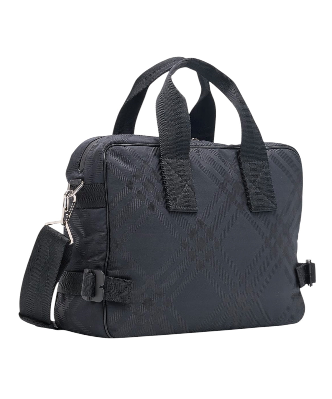 Burberry Check Jacquard Briefcase | The Little Purse