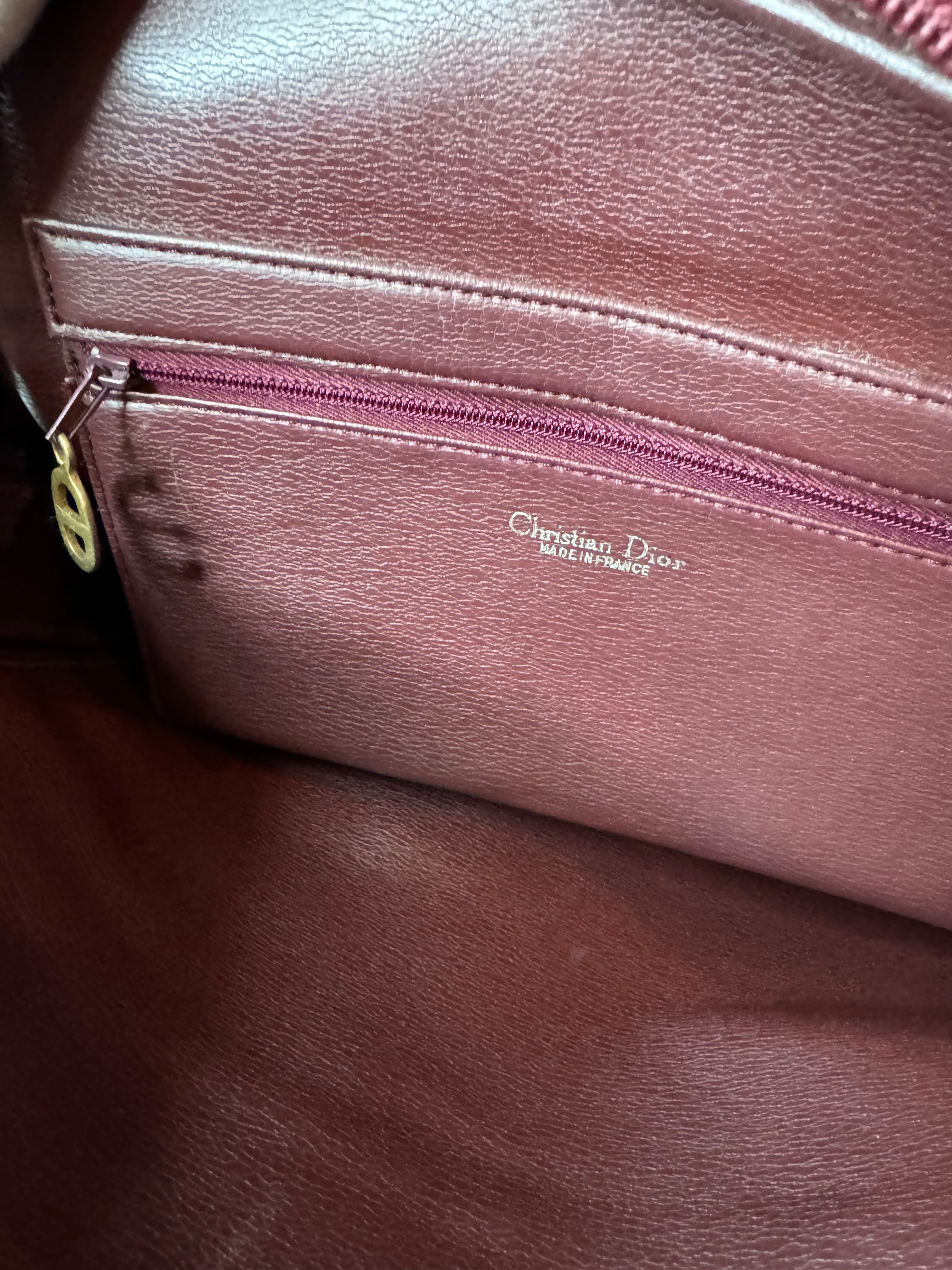 Dior Vintage Leather Shoulder Bag
