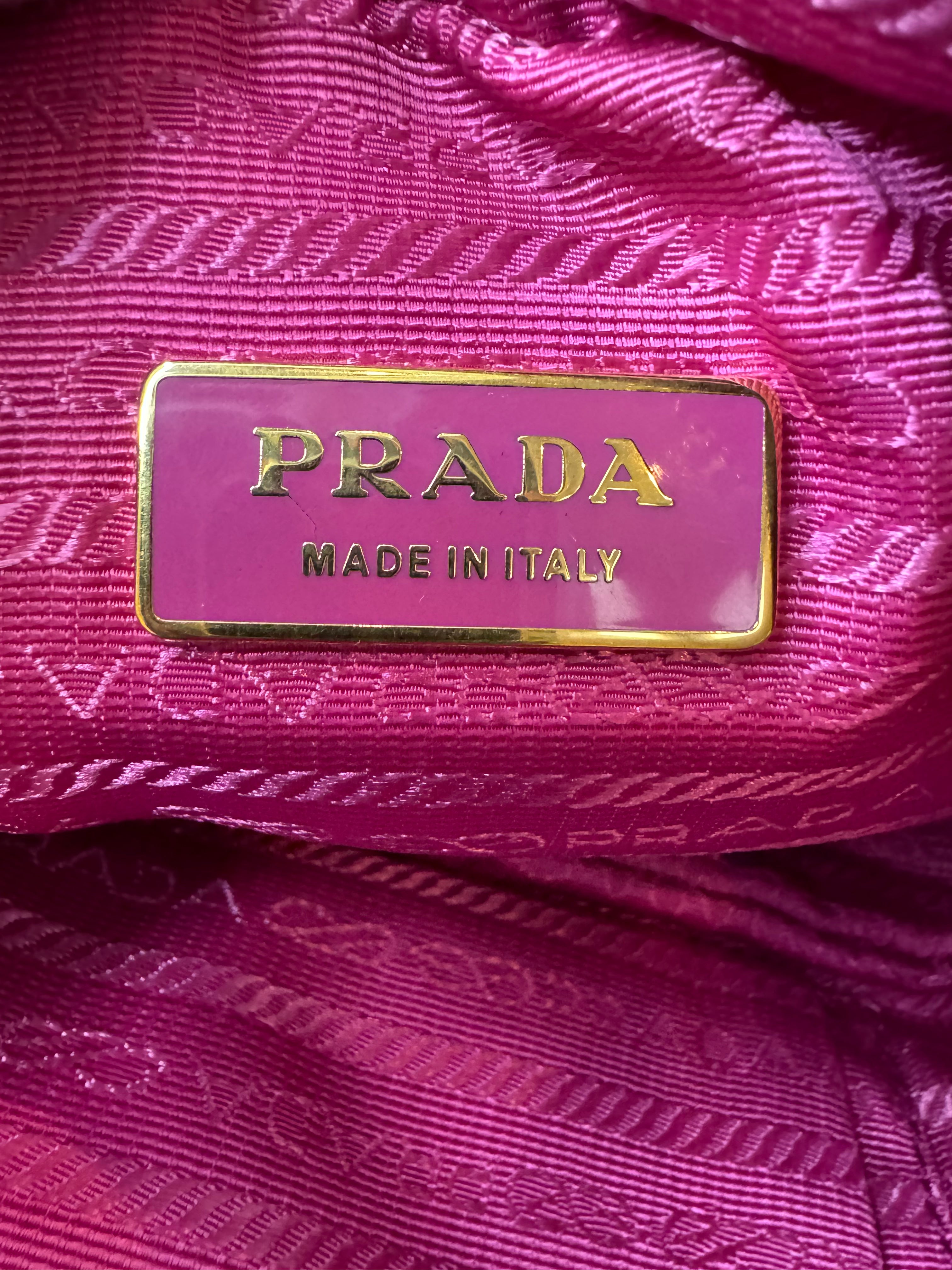 Prada Nappa Rose Leather Cossbody Bag