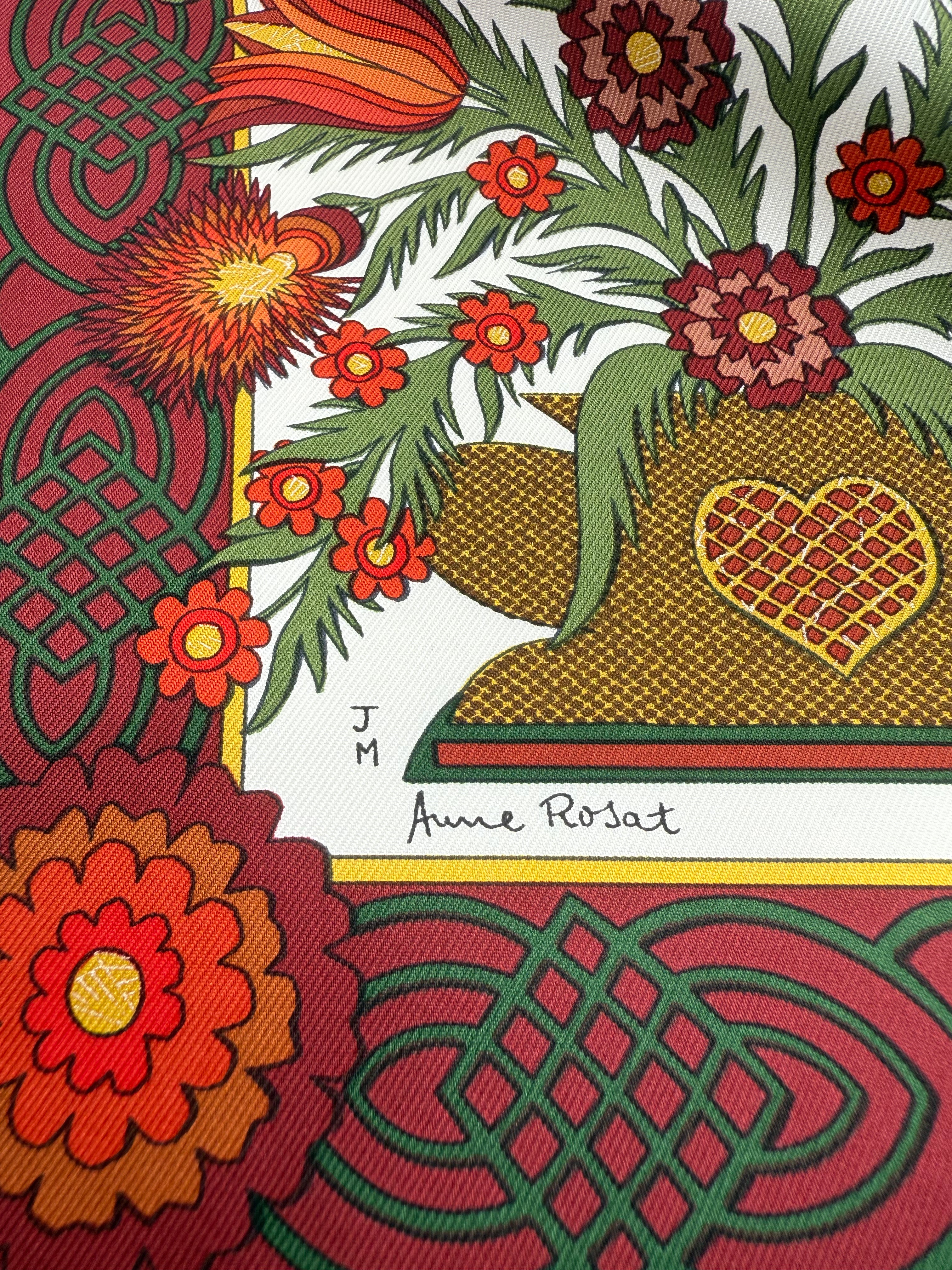 Hermes Decoupages Silk Scarf