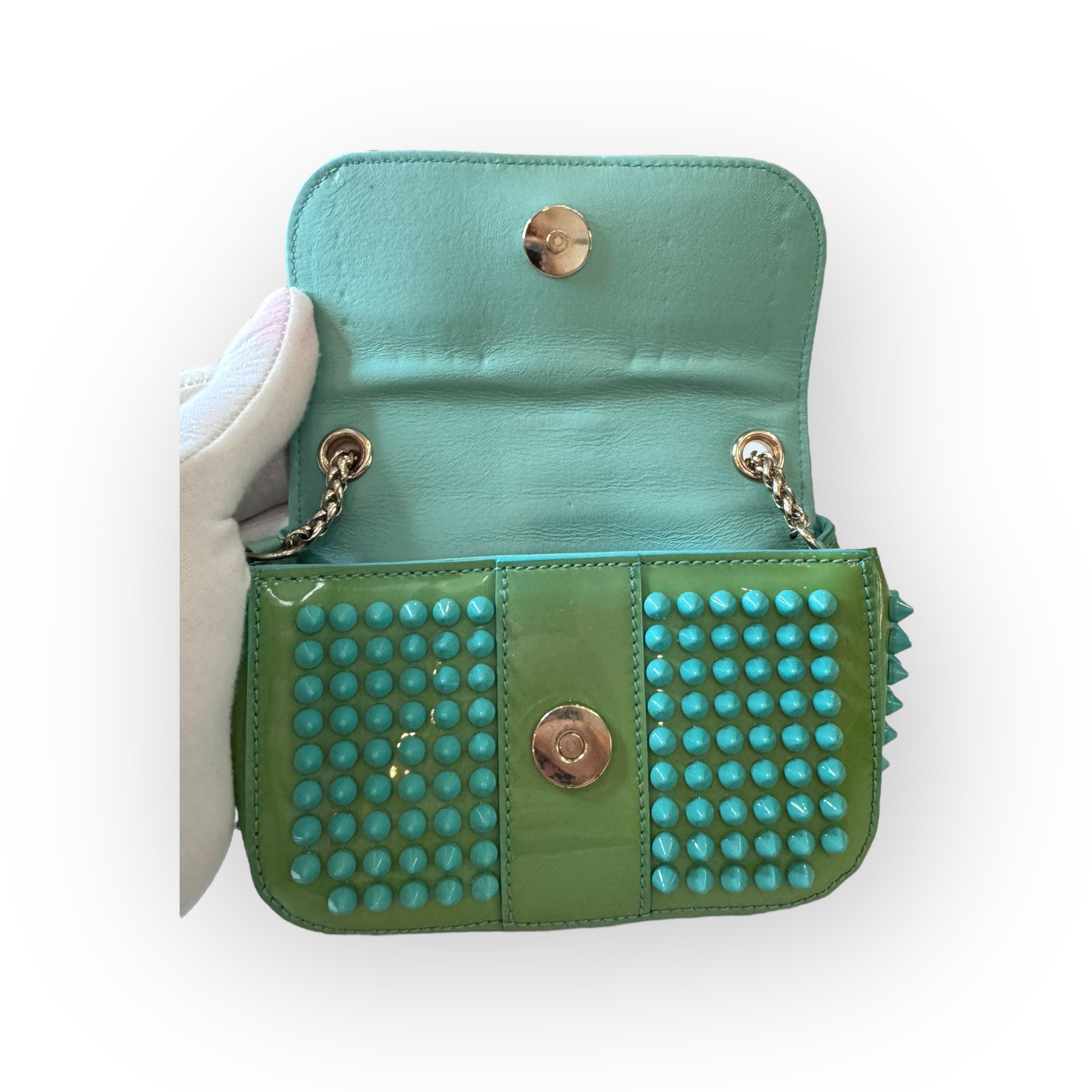 Christian Louboutin Mini Spiked Sweet Charity Bag | The Little Purse