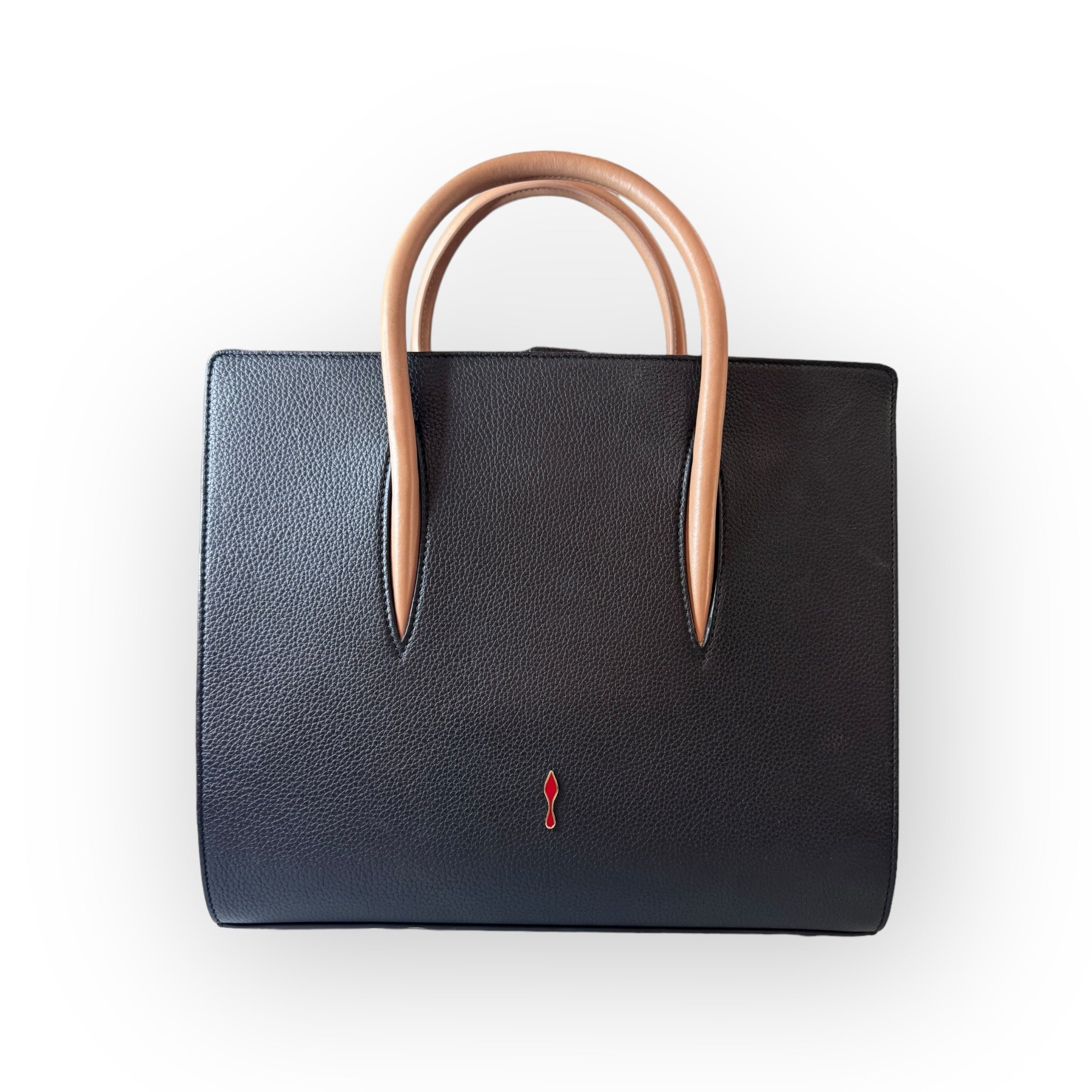 Christian Louboutin Paloma Africube Leather Textile Tote