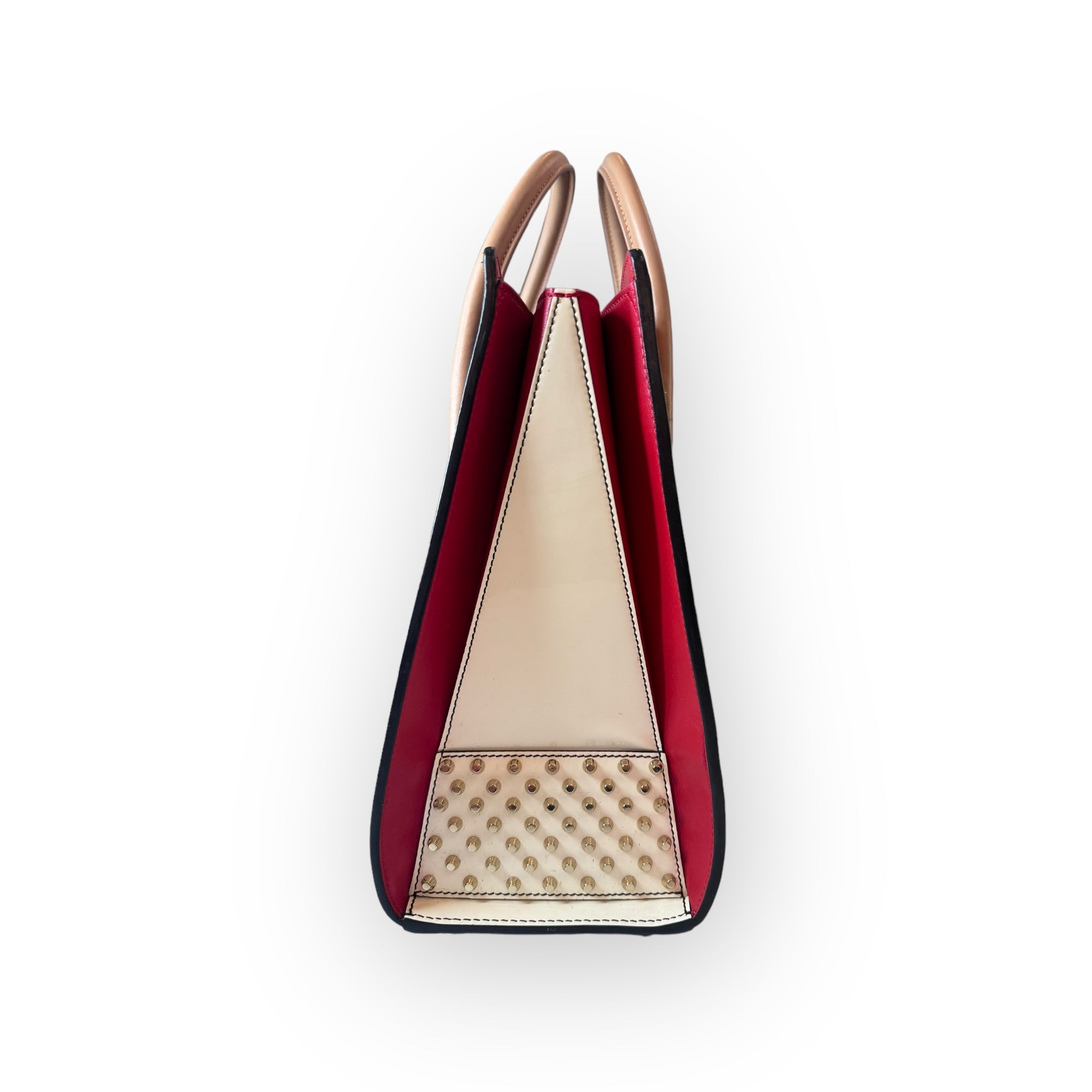 Christian Louboutin Paloma Africube Leather Textile Tote