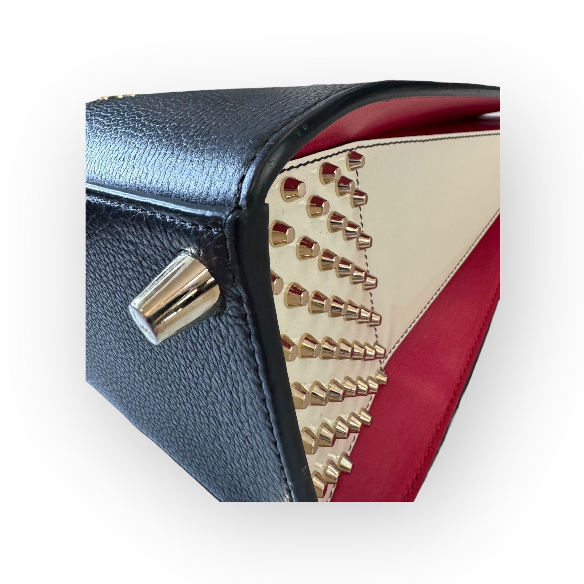 Christian Louboutin Paloma Africube Leather Textile Tote