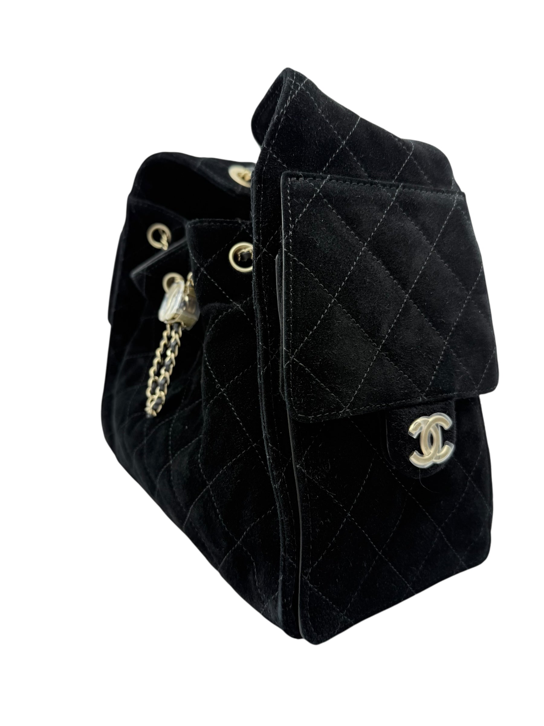 Chanel 25 Small Suede