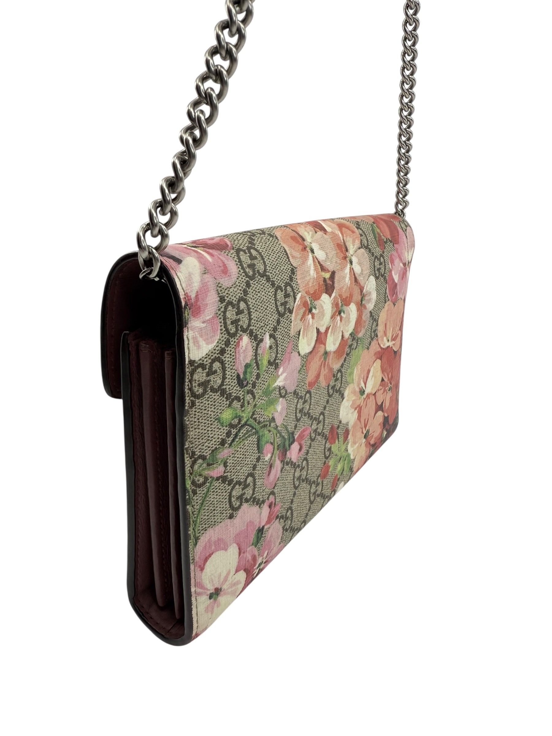 Gucci GG Dionysus Blooms Wallet on Chain