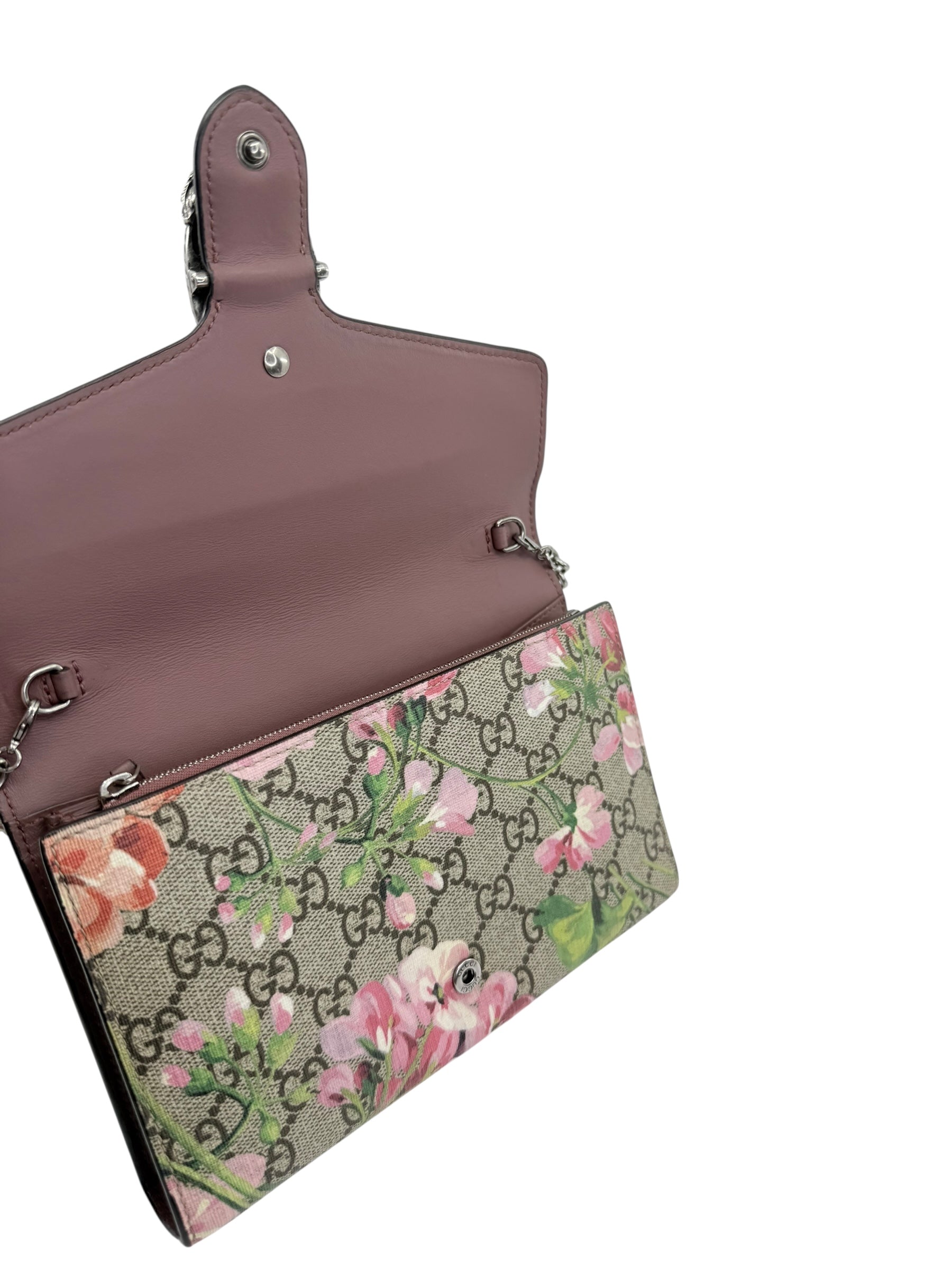 Gucci GG Dionysus Blooms Wallet on Chain