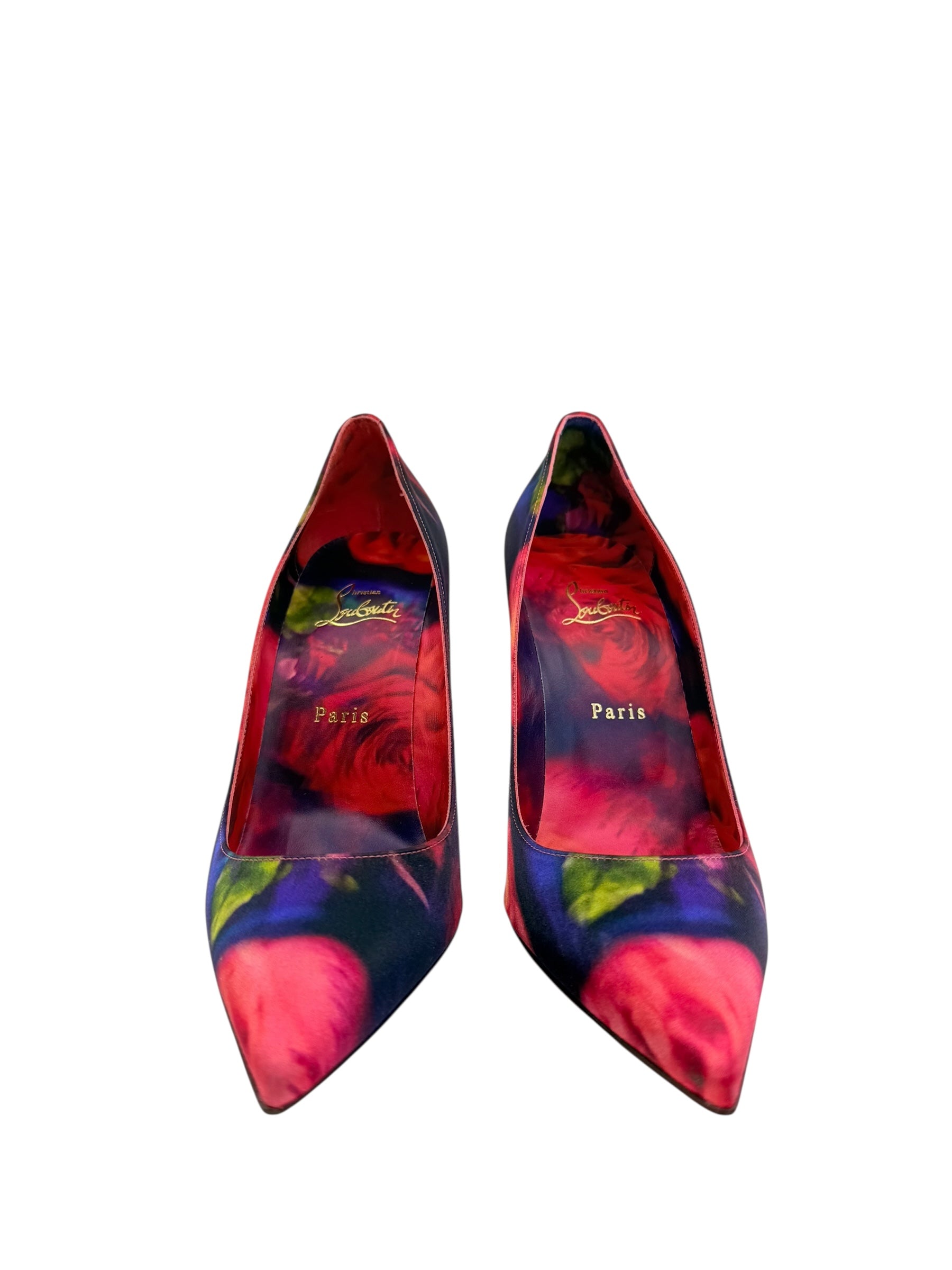 Christian Louboutin Satin Roses Kate 100mm (40/10)