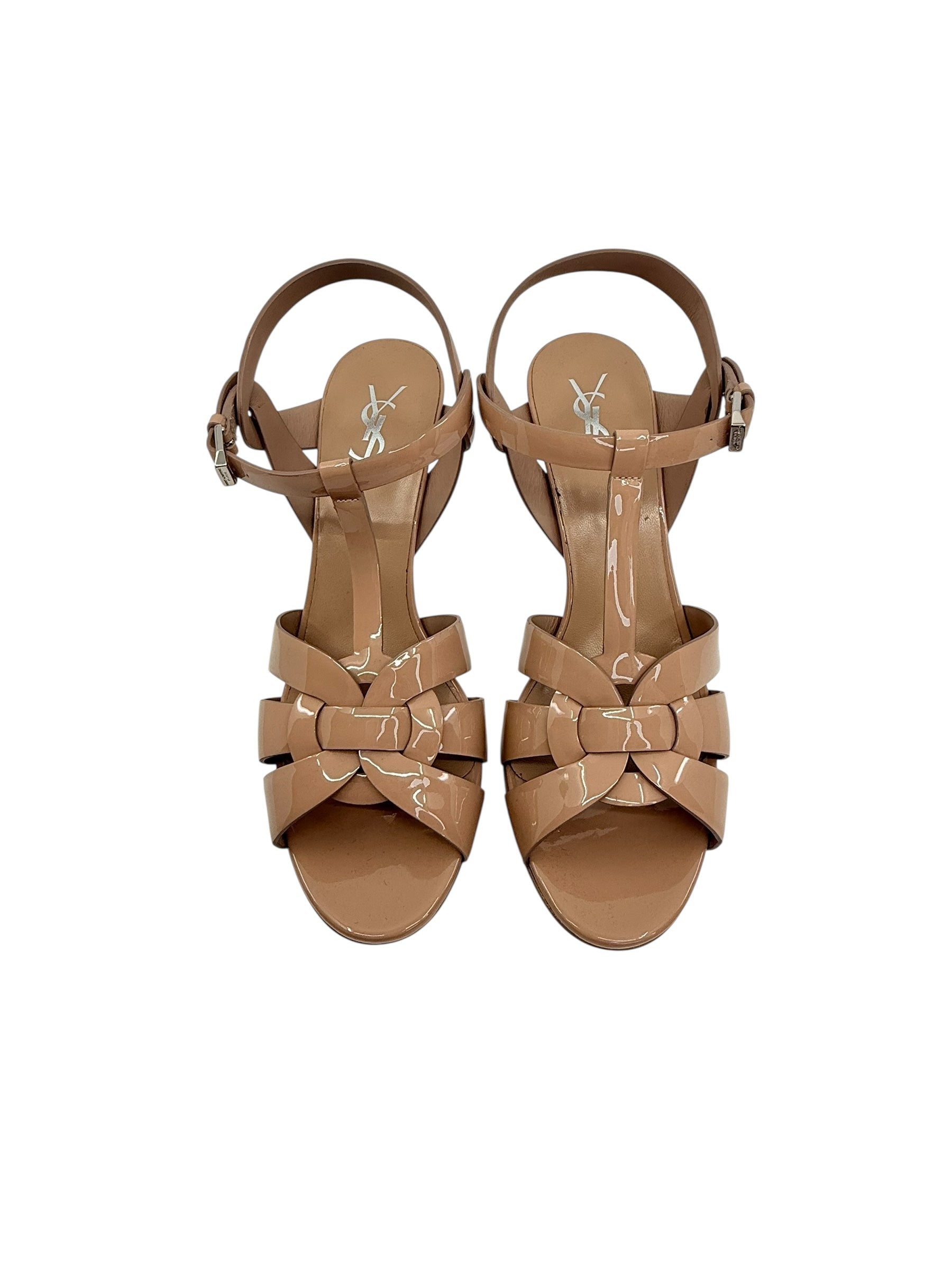 Saint Laurent Vitello Vernice Patent Heels (40/10)