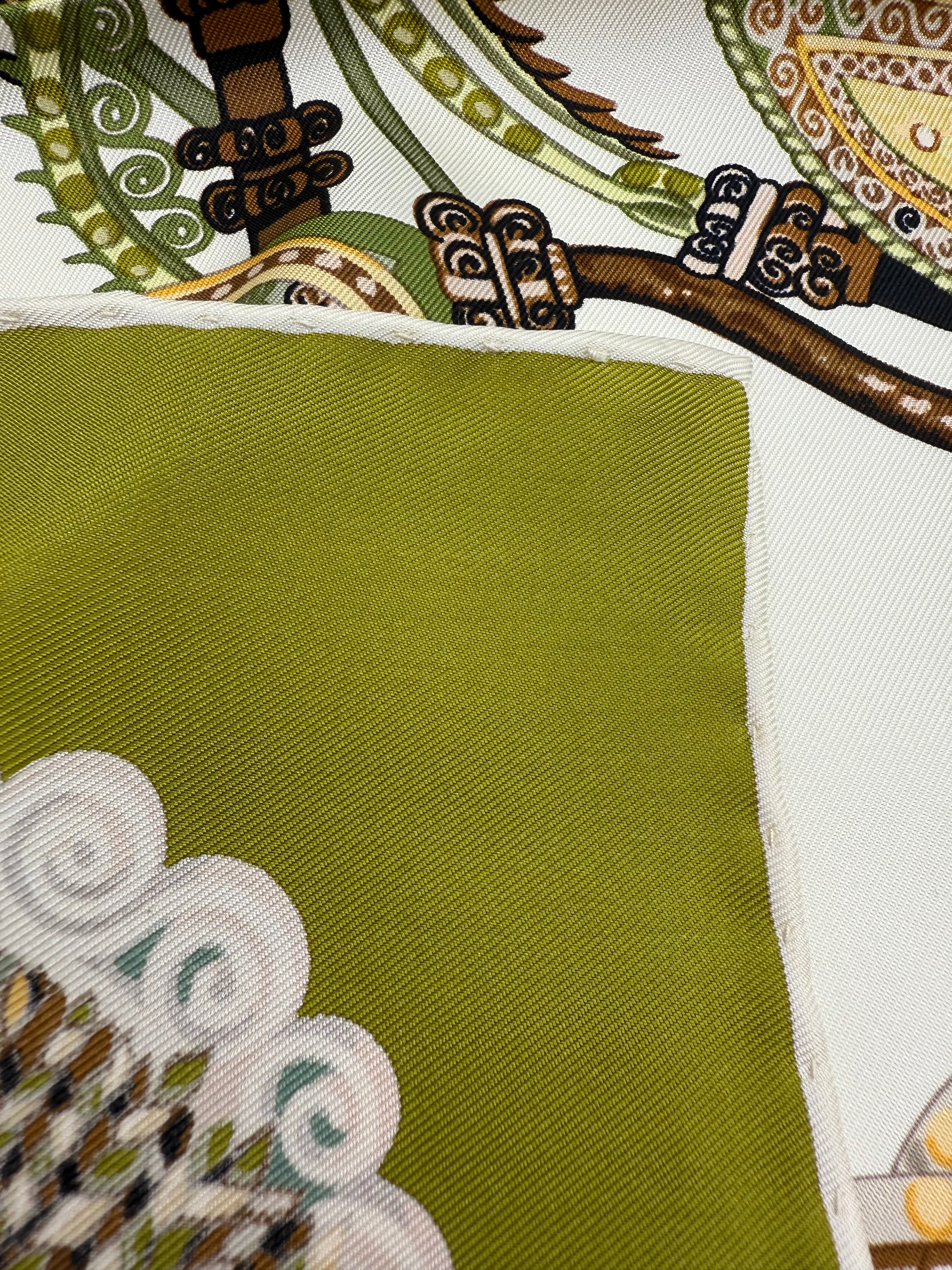 Hermes Paperoles Silk Scarf