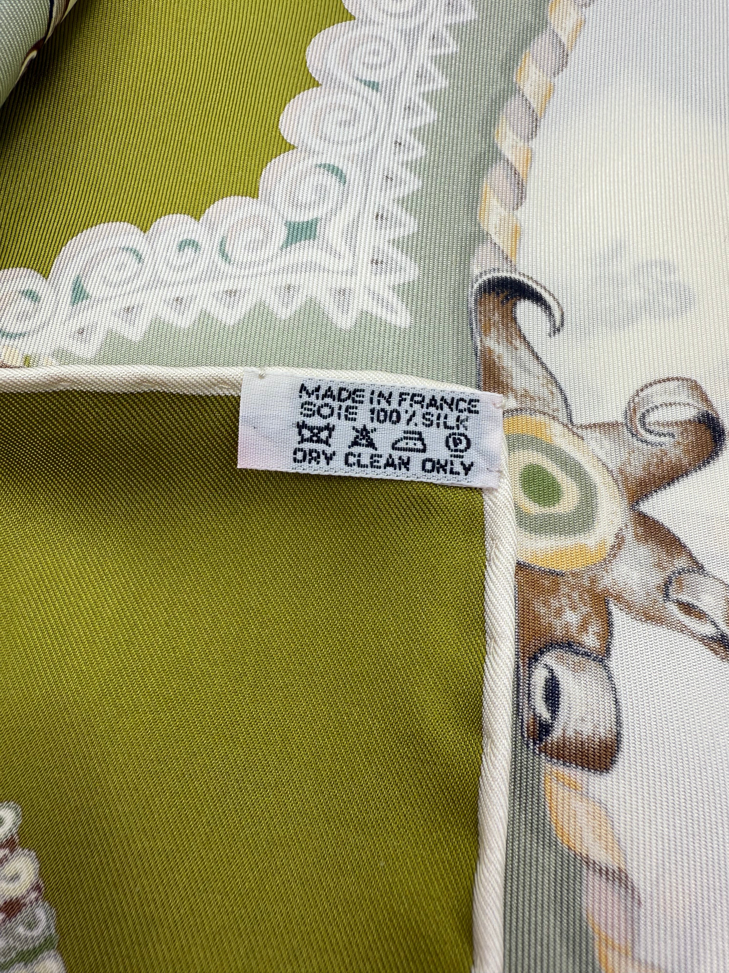 Hermes Paperoles Silk Scarf