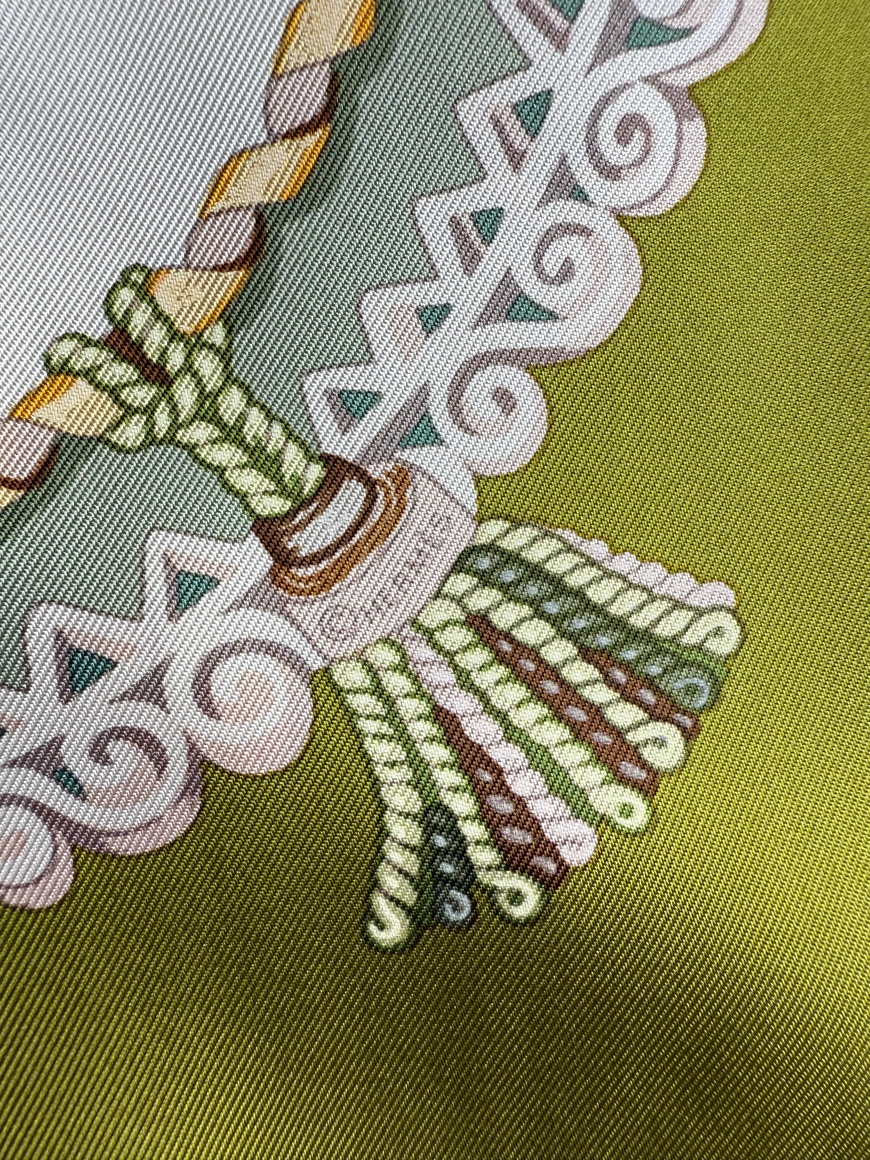 Hermes Paperoles Silk Scarf