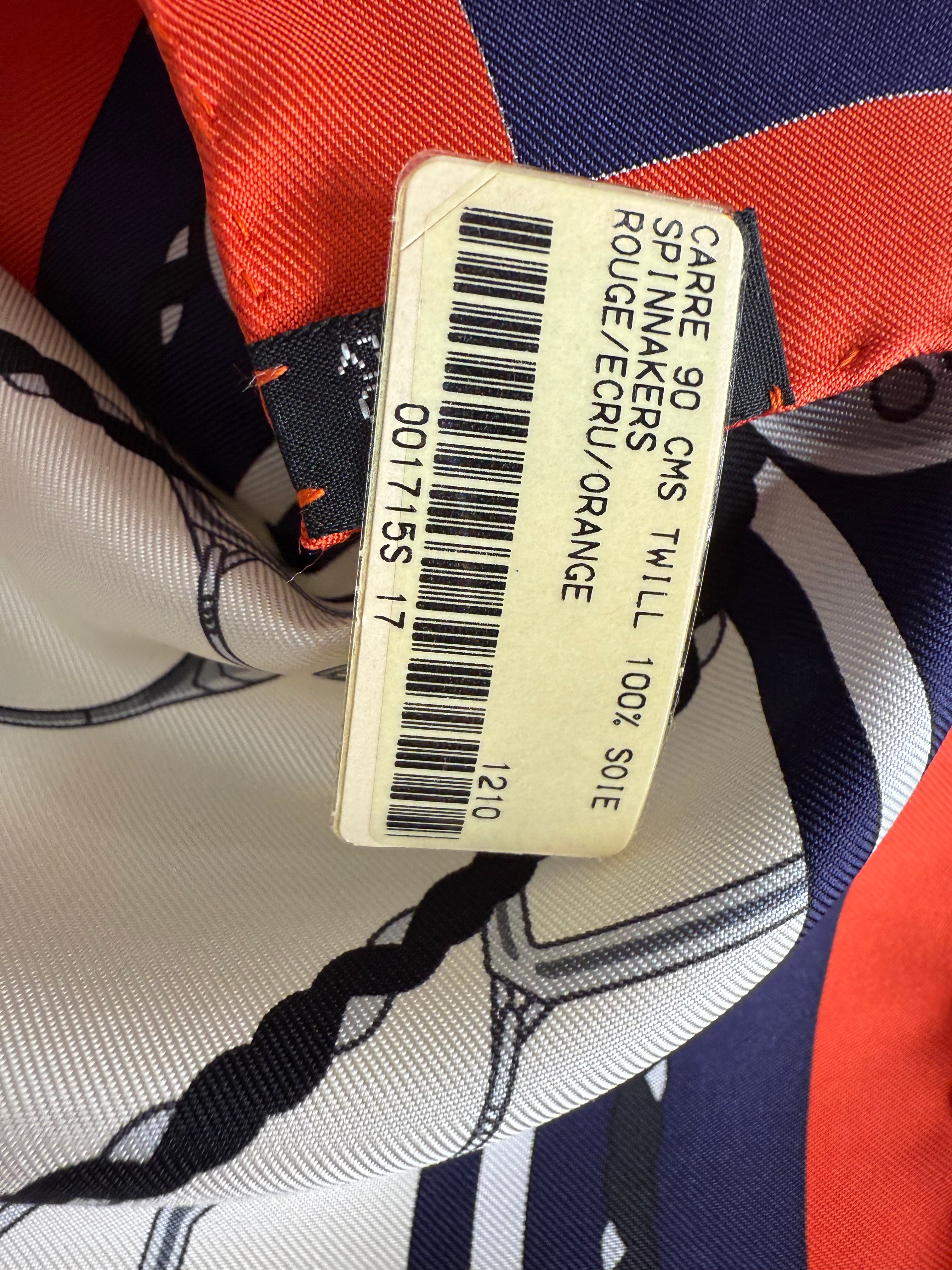Hermes Spinnakers Silk Scarf
