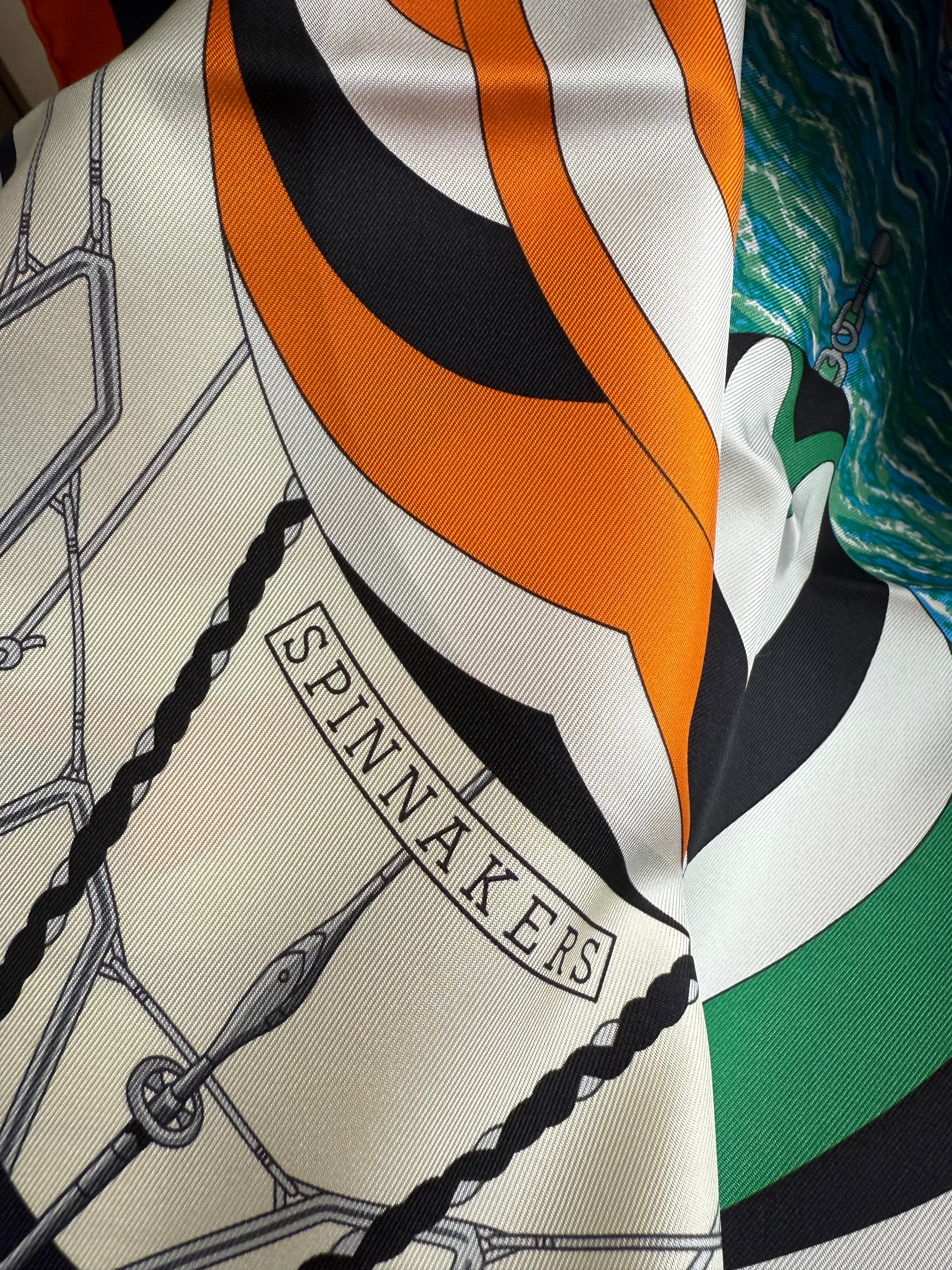 Hermes Spinnakers Silk Scarf