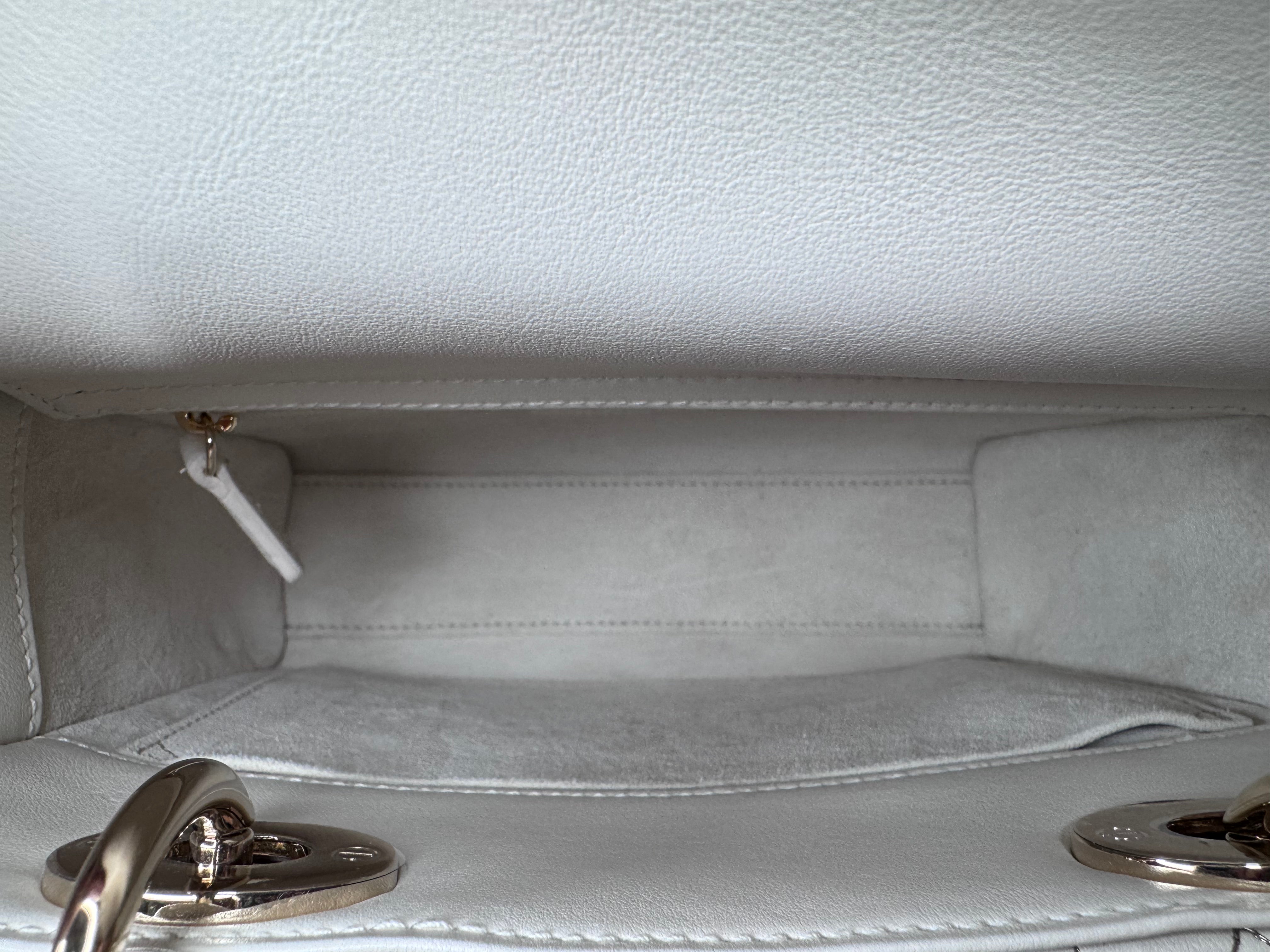 Dior Small Lady Dior Pearl Embossed Bag