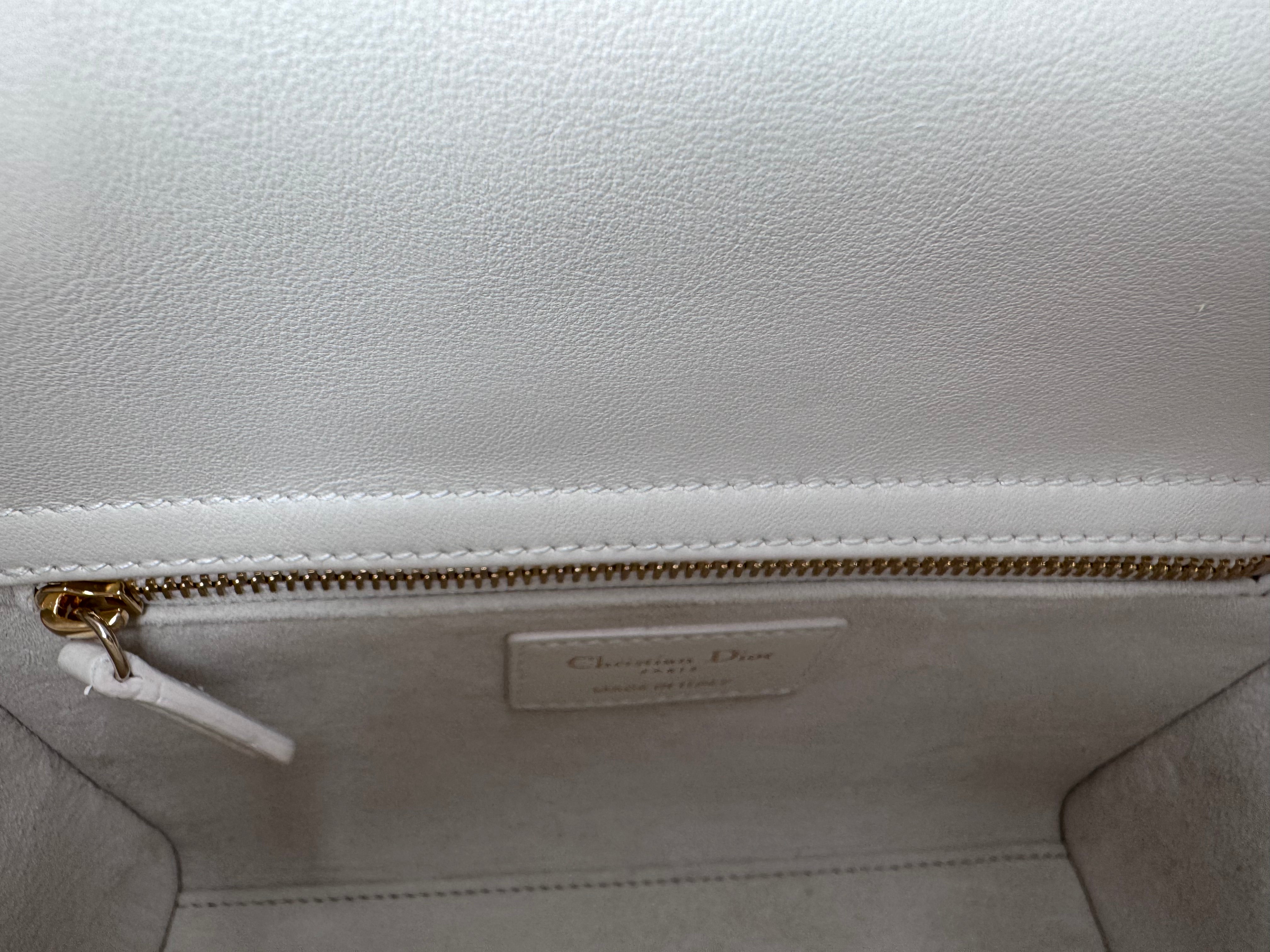 Dior Small Lady Dior Pearl Embossed Bag