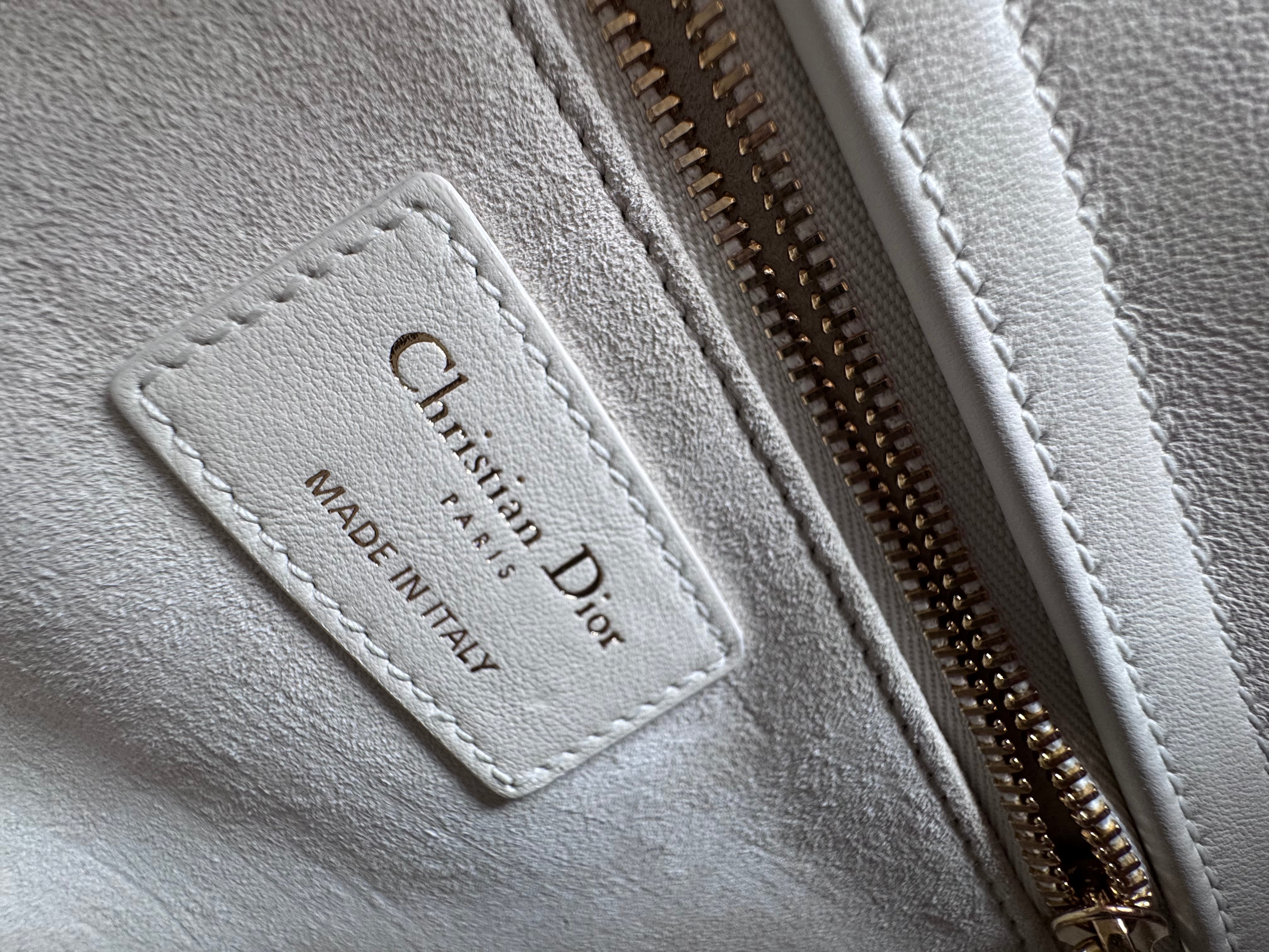 Dior Small Lady Dior Pearl Embossed Bag