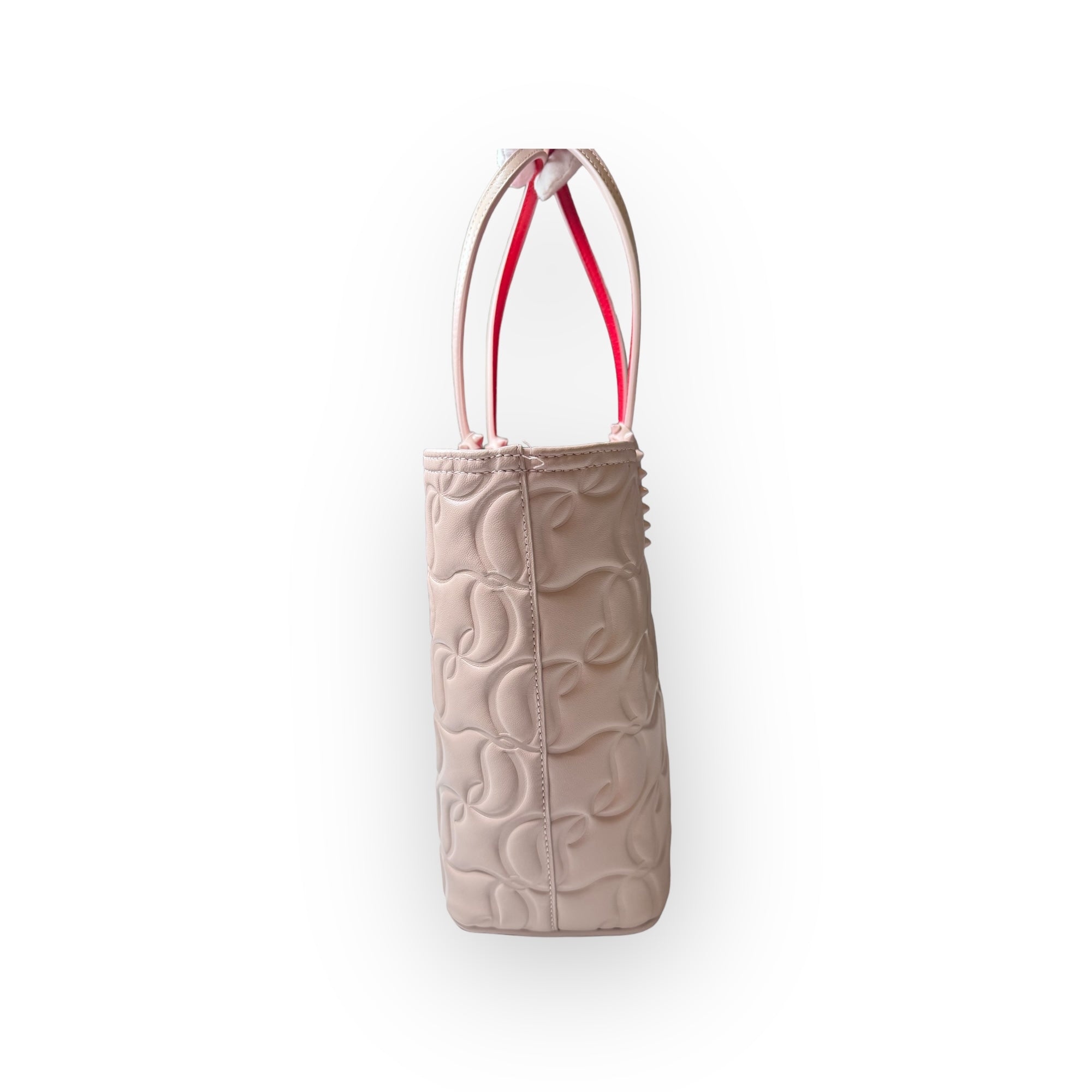 Christian Louboutin Nappa Embossed East West Cabata Tote Leche