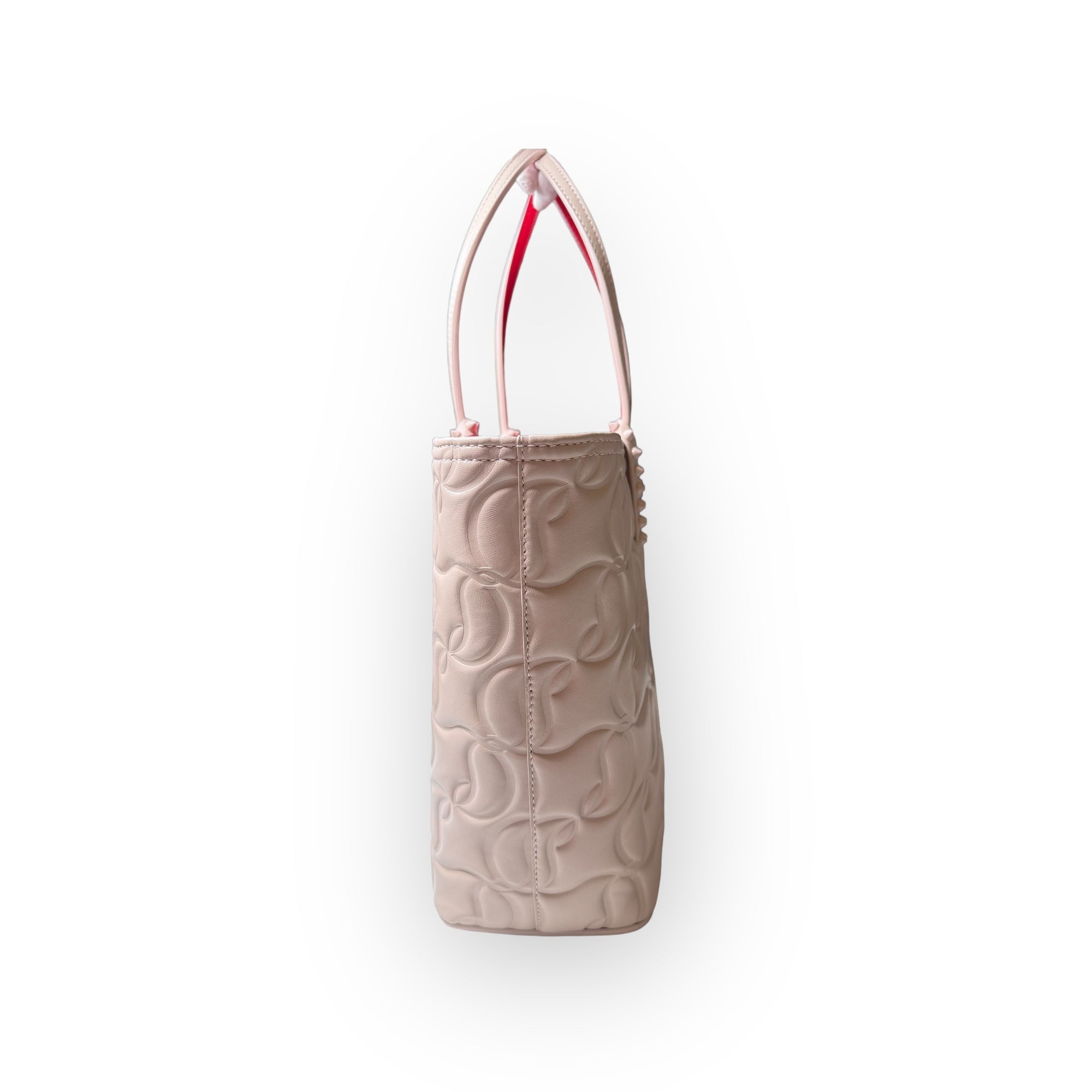 Christian Louboutin Nappa Embossed East West Cabata Tote Leche