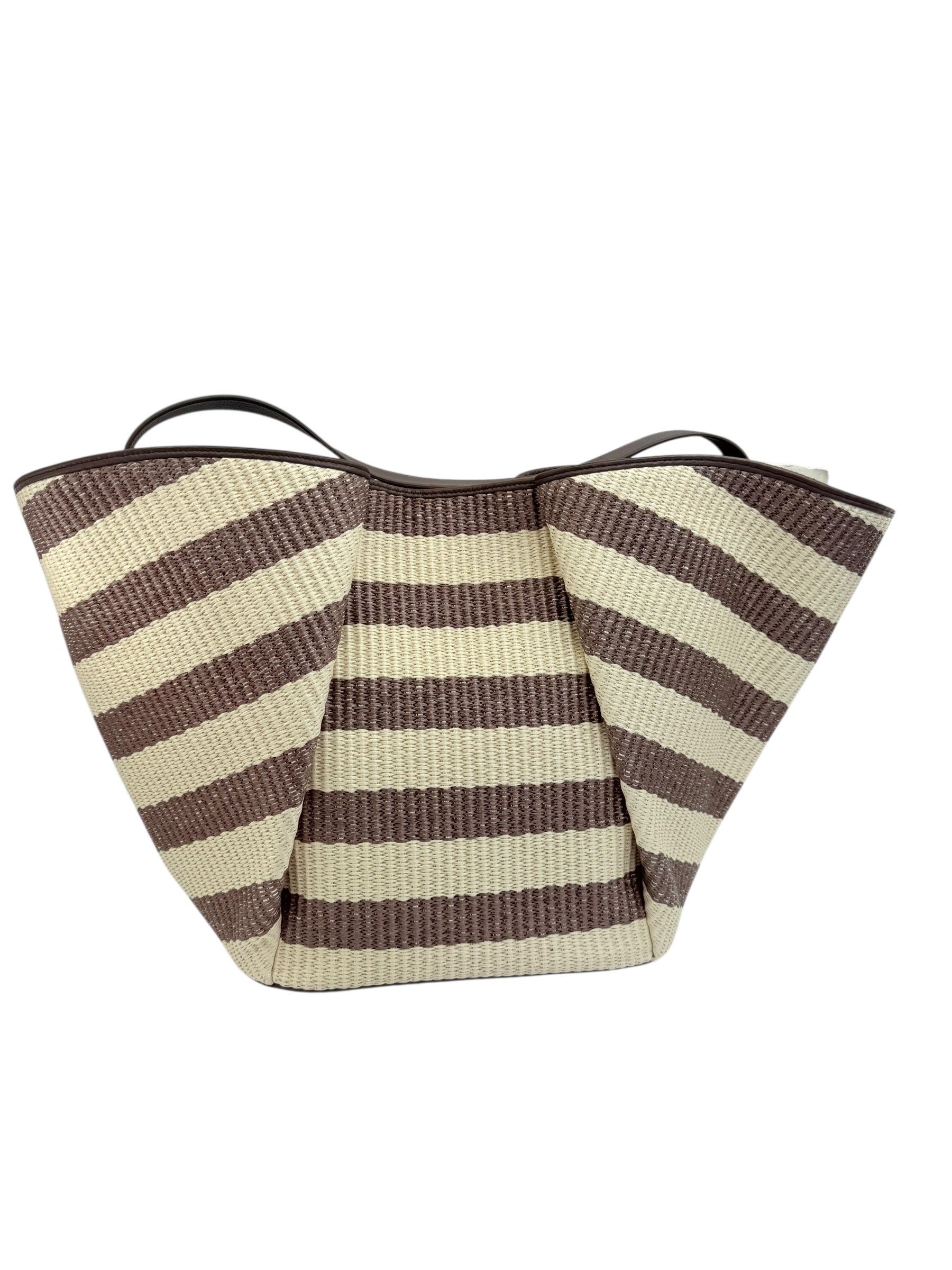 Brunello Cucinelli Marine Bicolor Raffia Tote