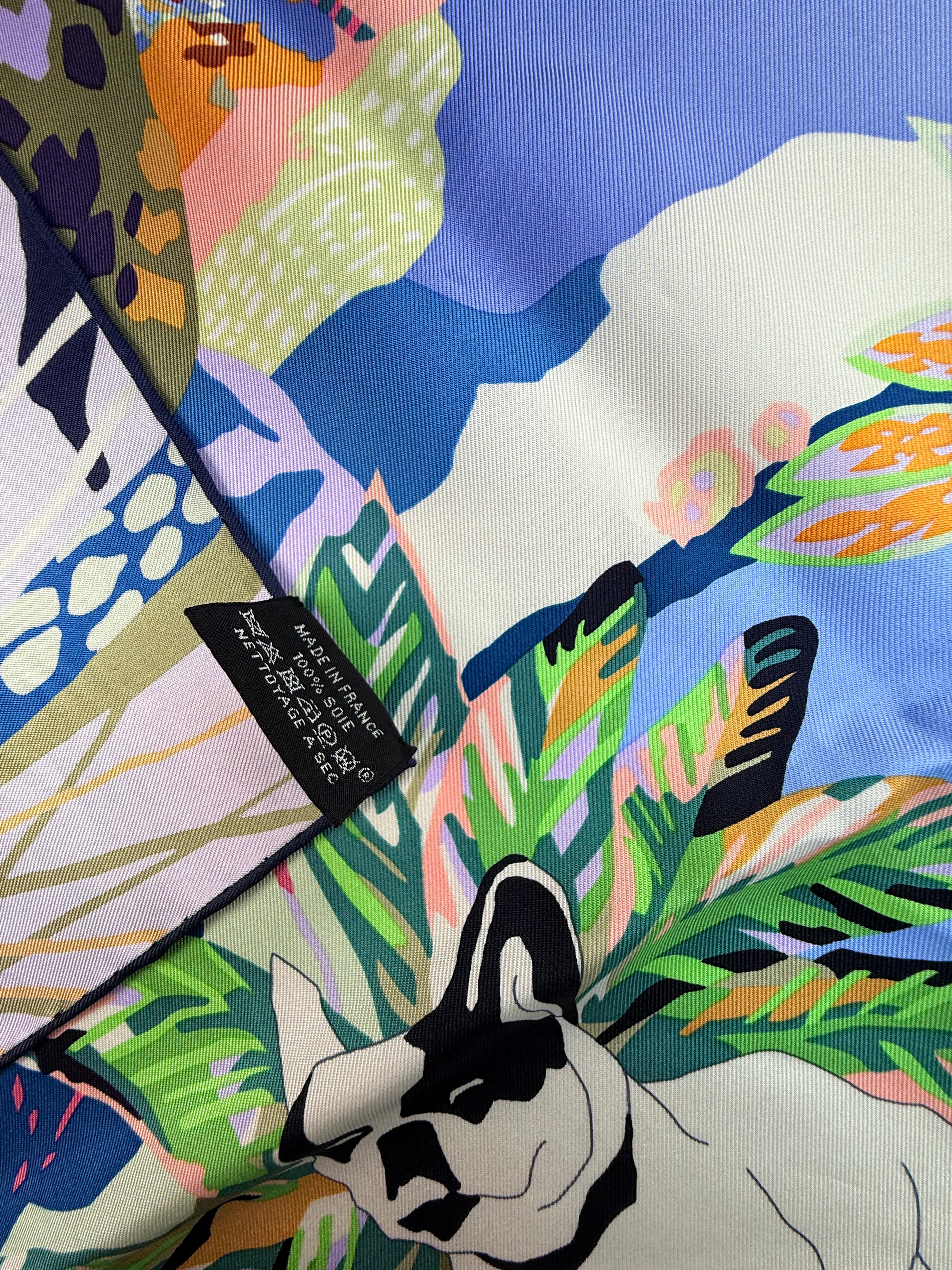 Hermes Calle 90 En Liberte! Silk Scarf