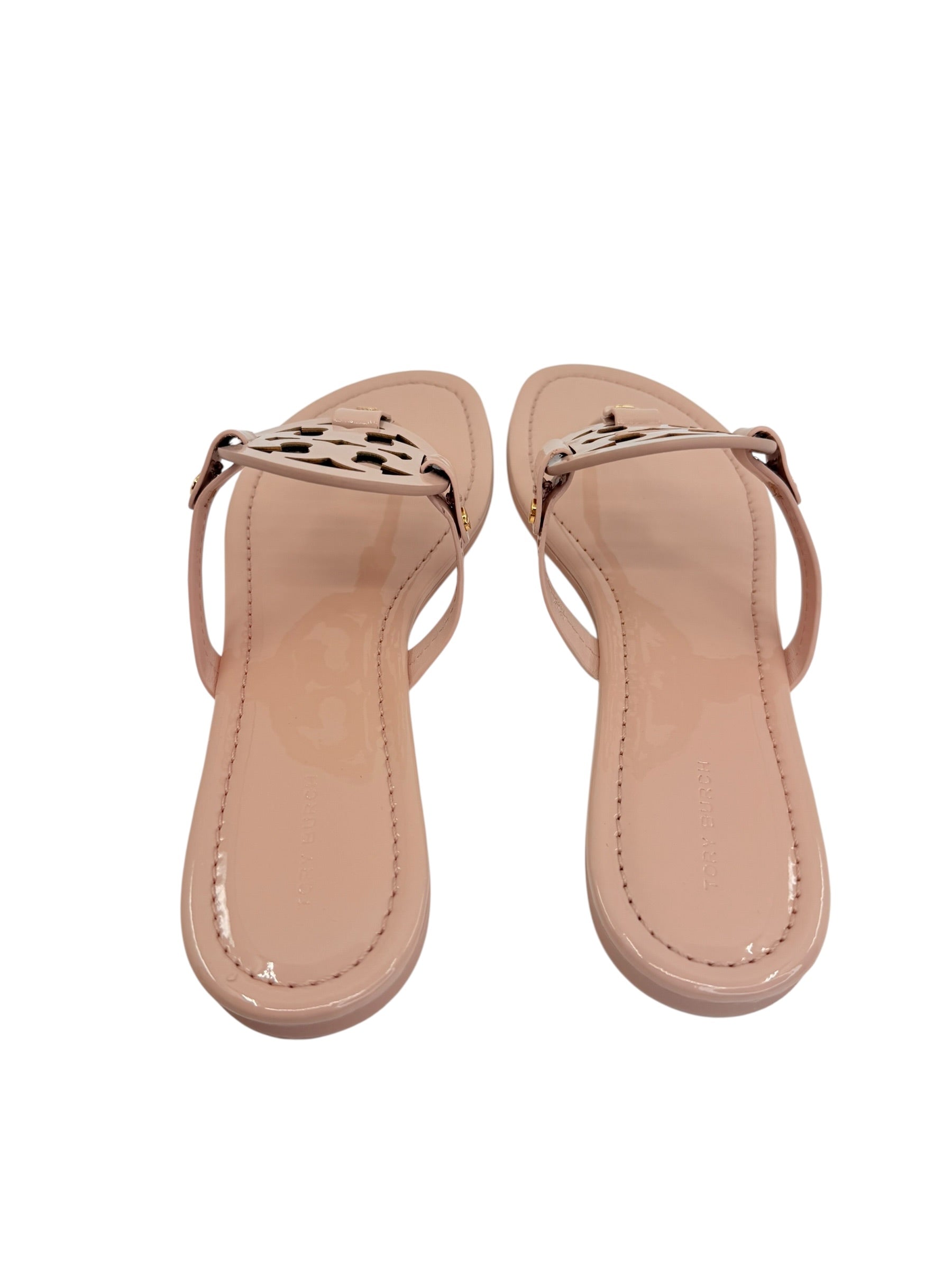 Tory Burch Patent Miller Thong Sandals (10.5)