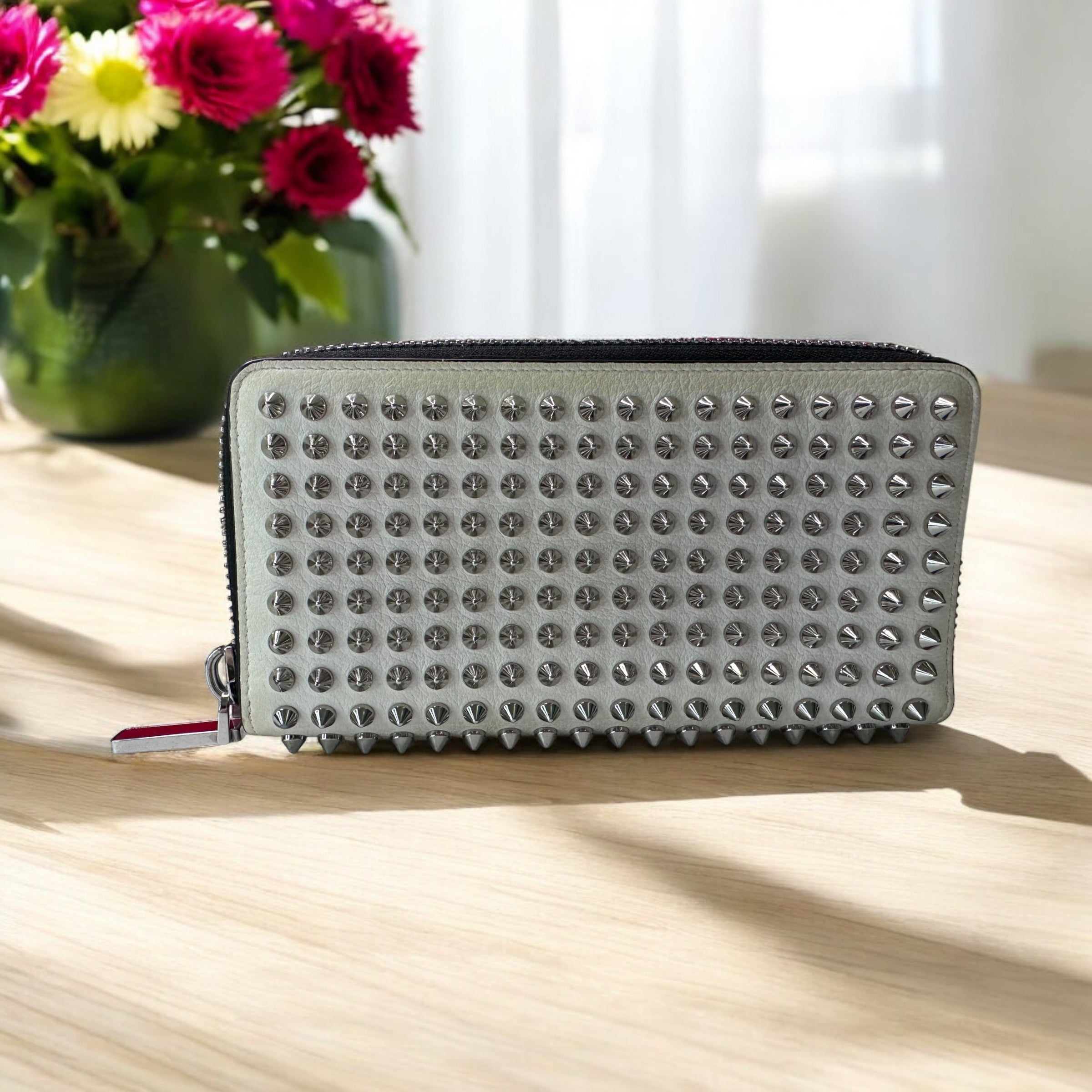 Christian Louboutin Panettone Leather Spiked Long Zipper