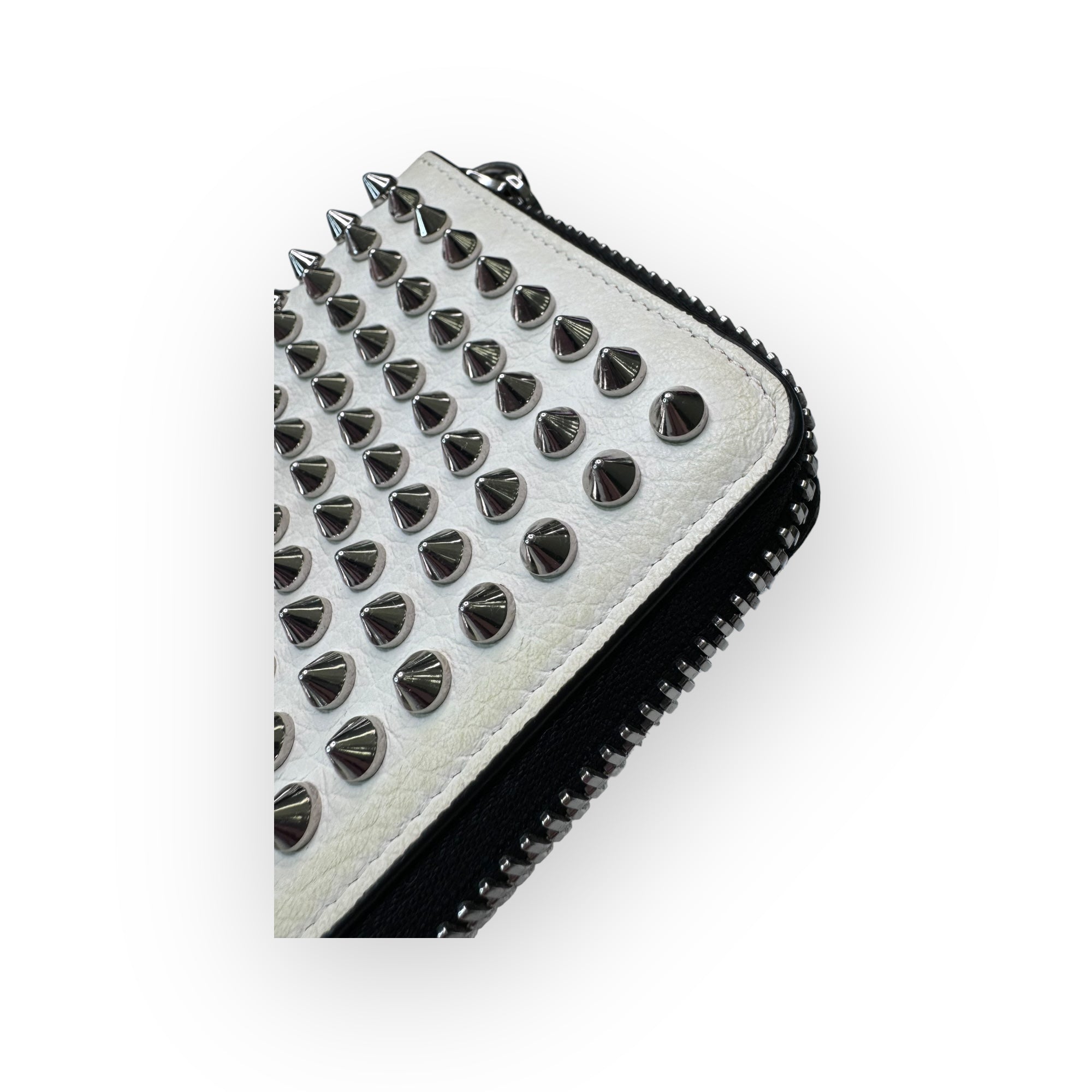 Christian Louboutin Panettone Leather Spiked Long Zipper