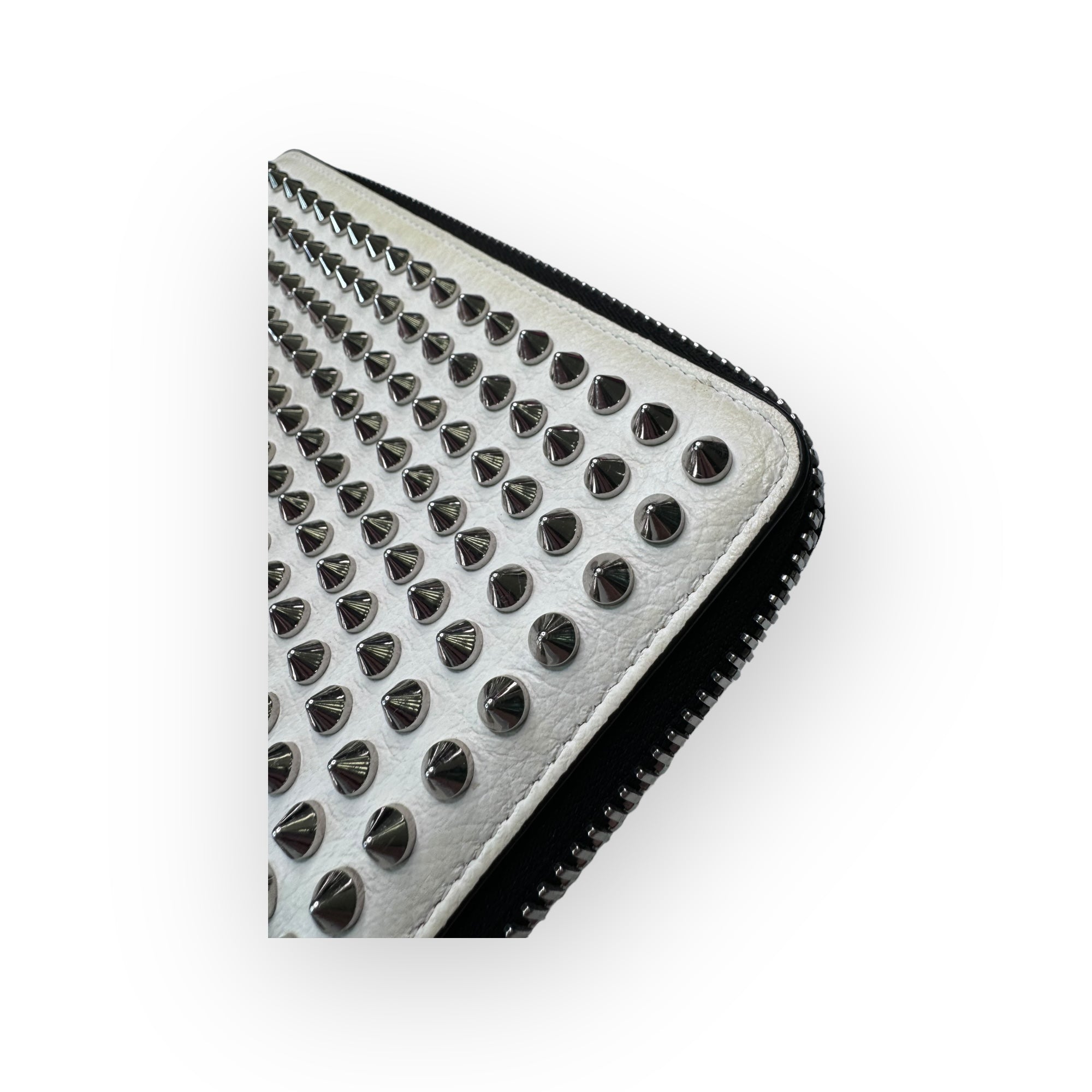 小物 Christian Louboutin Panettone wallet Panettone - Wallet - Grained calf leather and spikes - Black