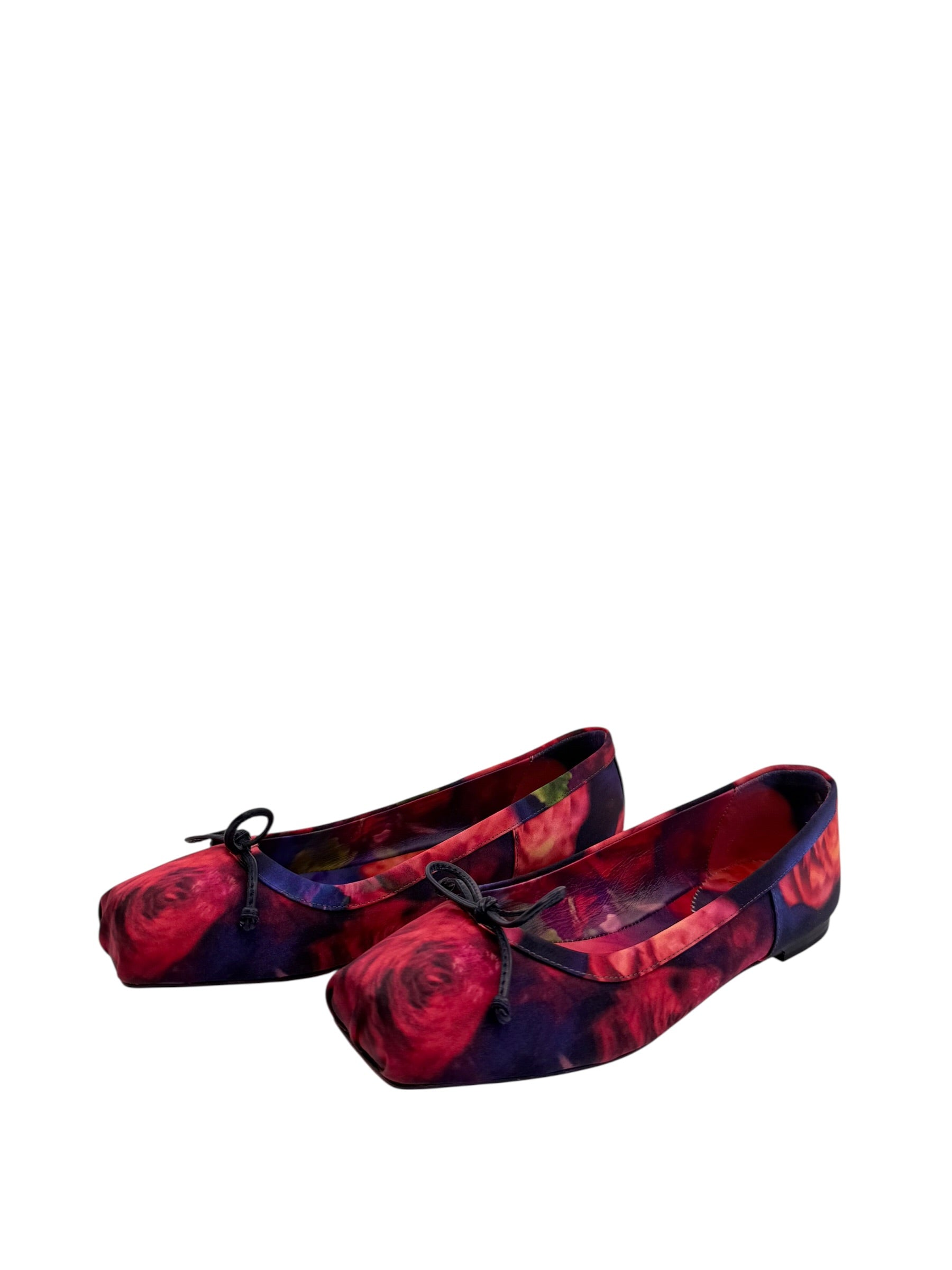 Christian Louboutin Mamadrague Satin Roses Flats (36/6)