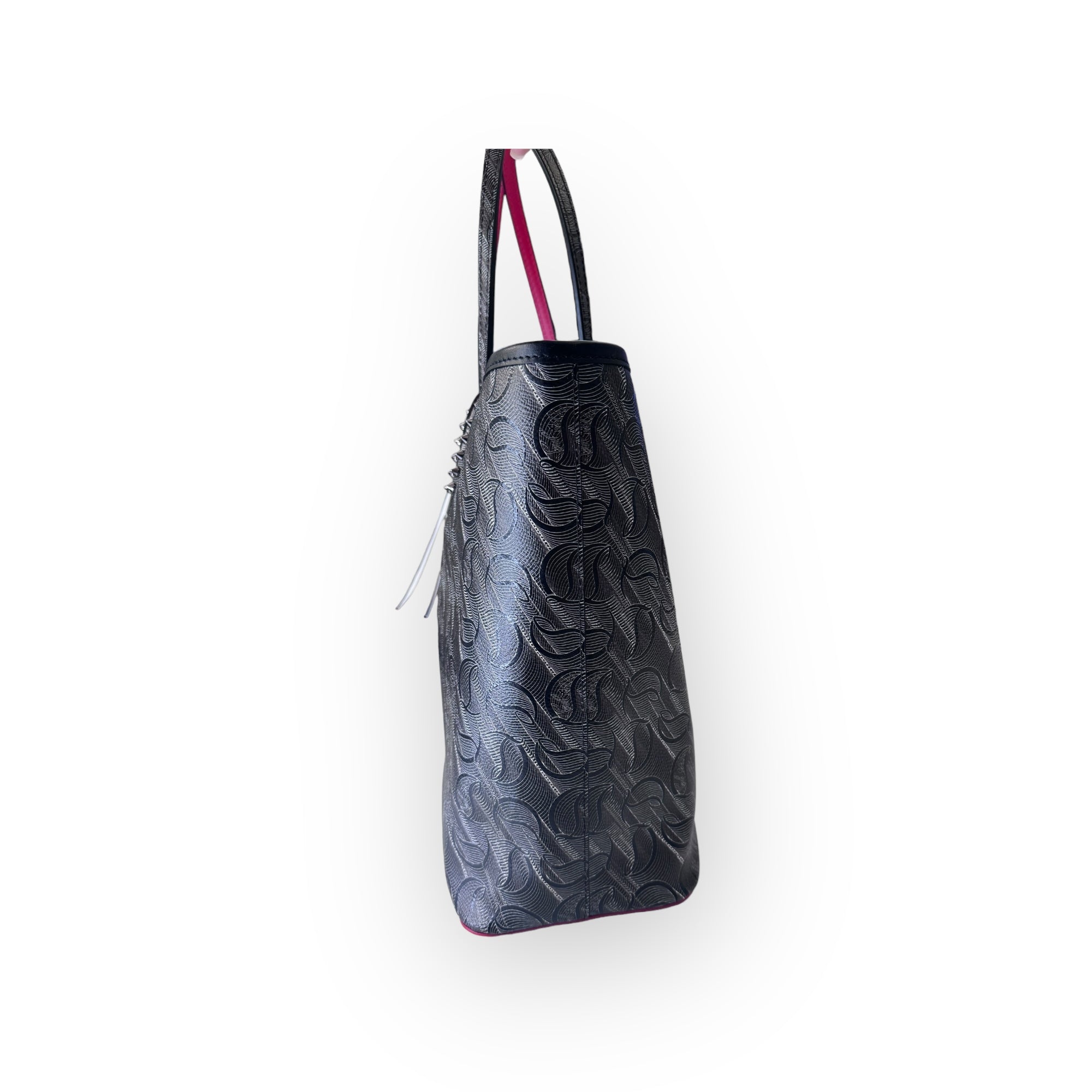 Christian Louboutin Cabata Leather Toile Tote & Pouch