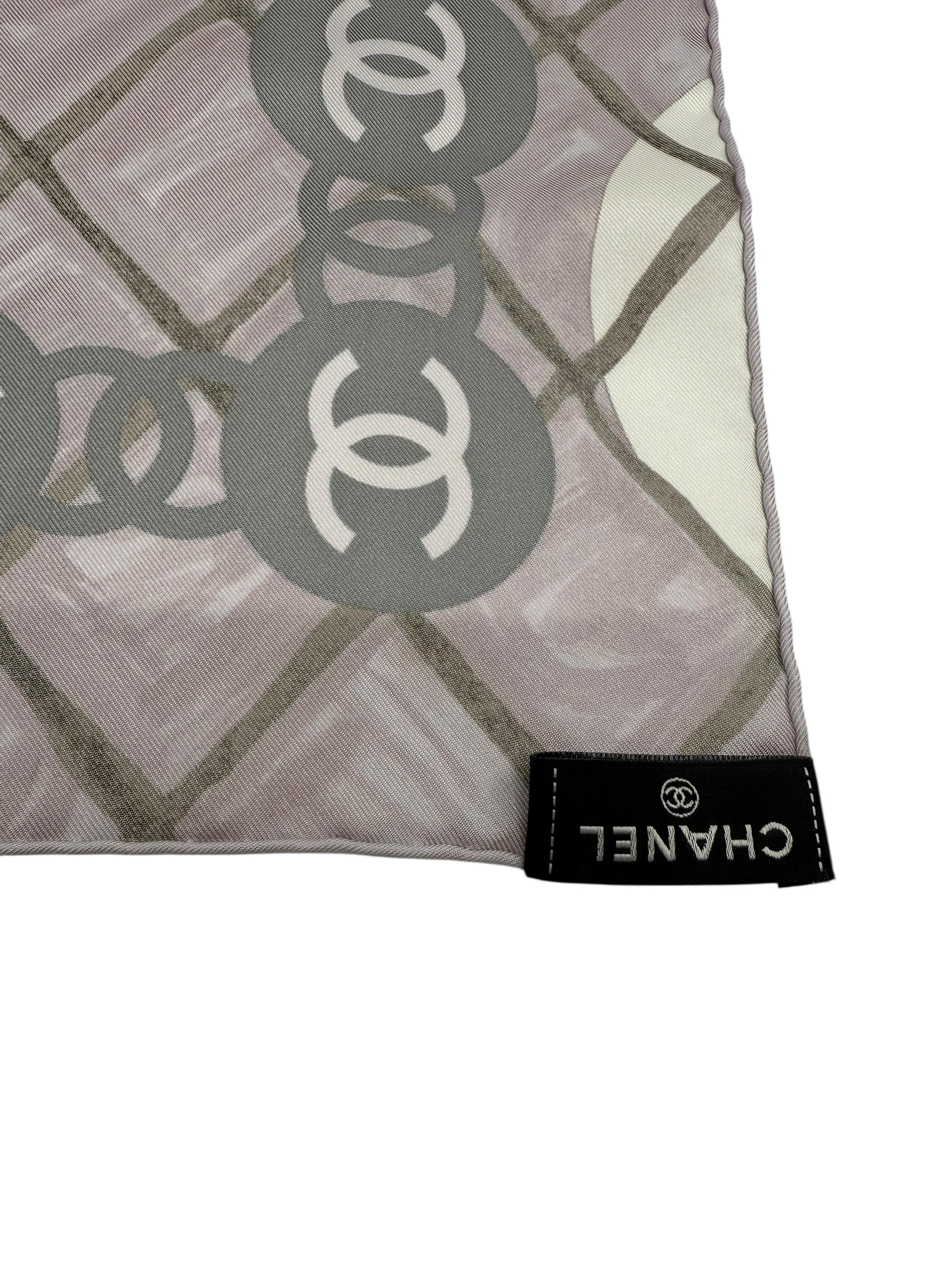 Chanel Floral Silk Scarf
